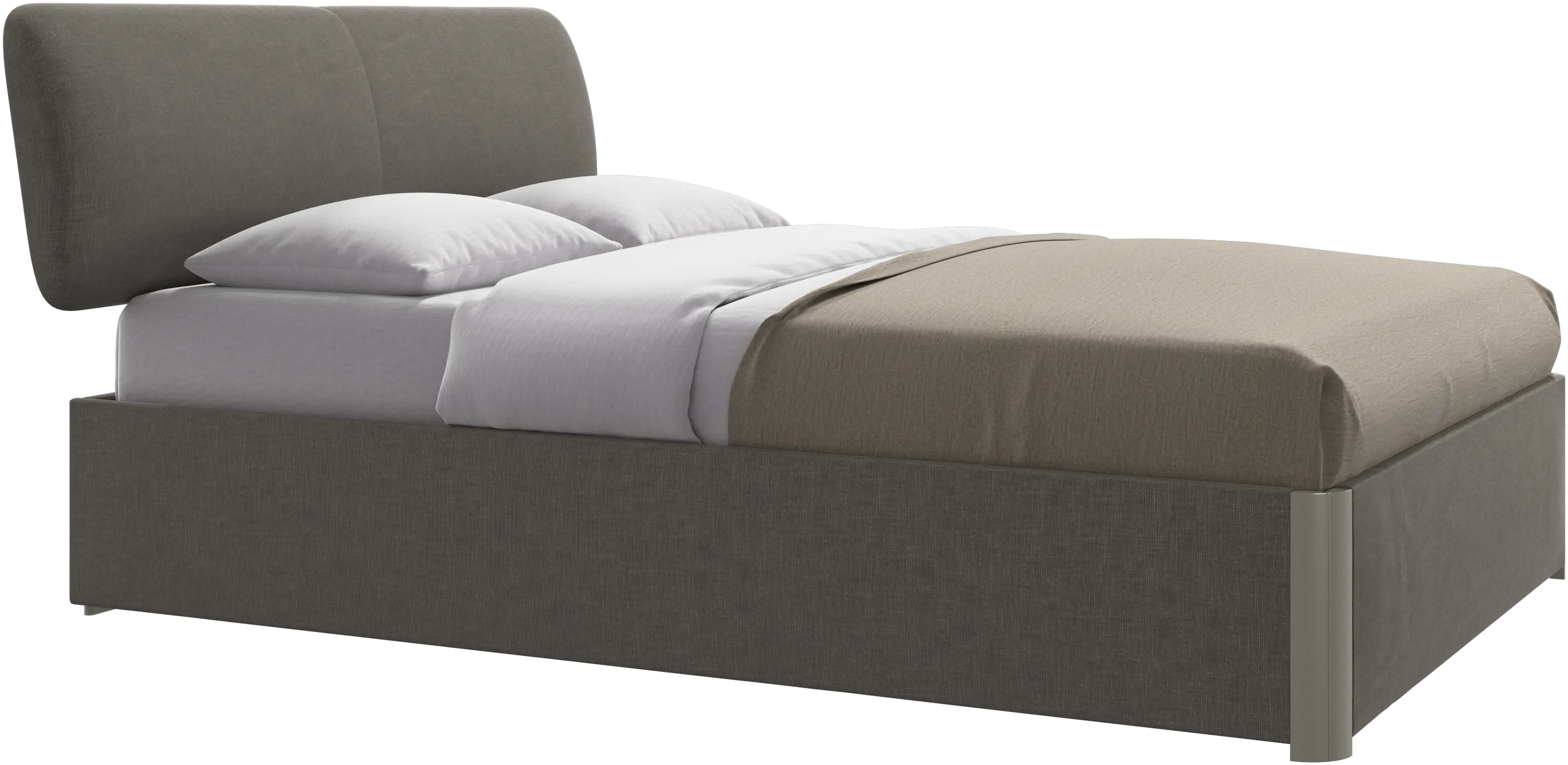 Element bed, bed-mounted headboard, with slats, excl. mattress