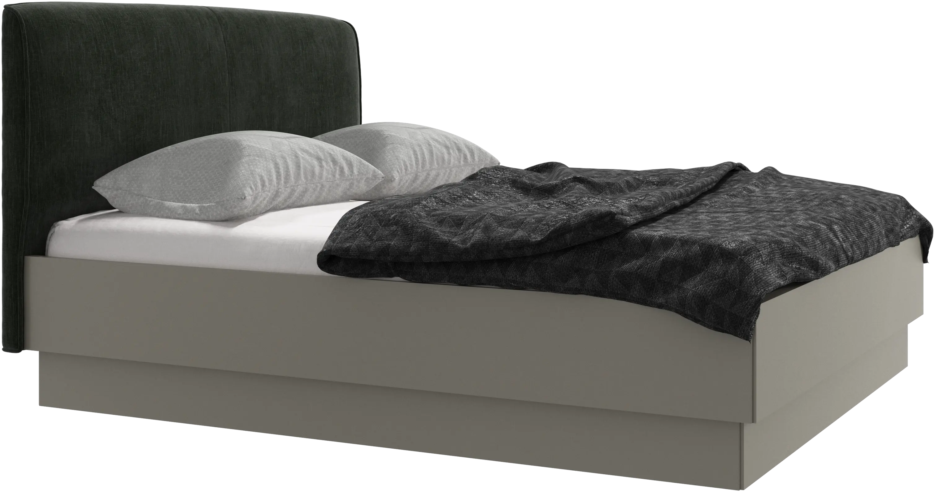 Houston, gepolstertes bett mit stauraum