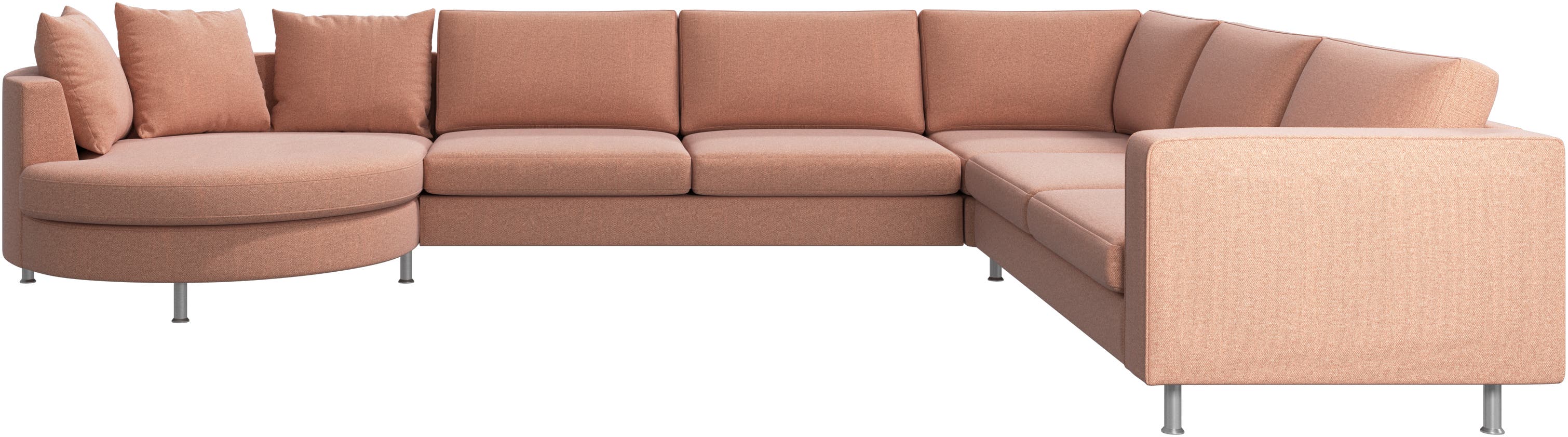 Sofa Indivi narożna z okrągłym modułem wypoczynkowym
