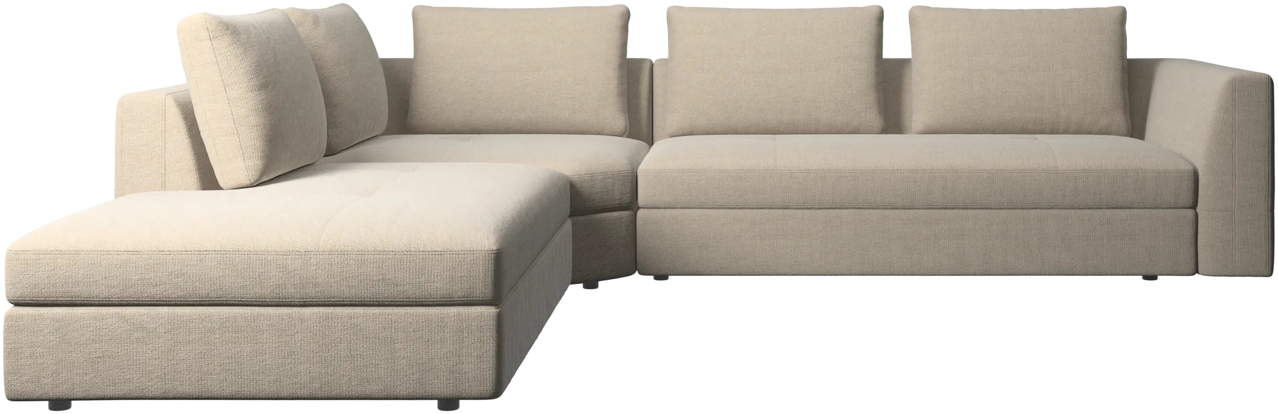 Bergamo corner sofa with lounging unit