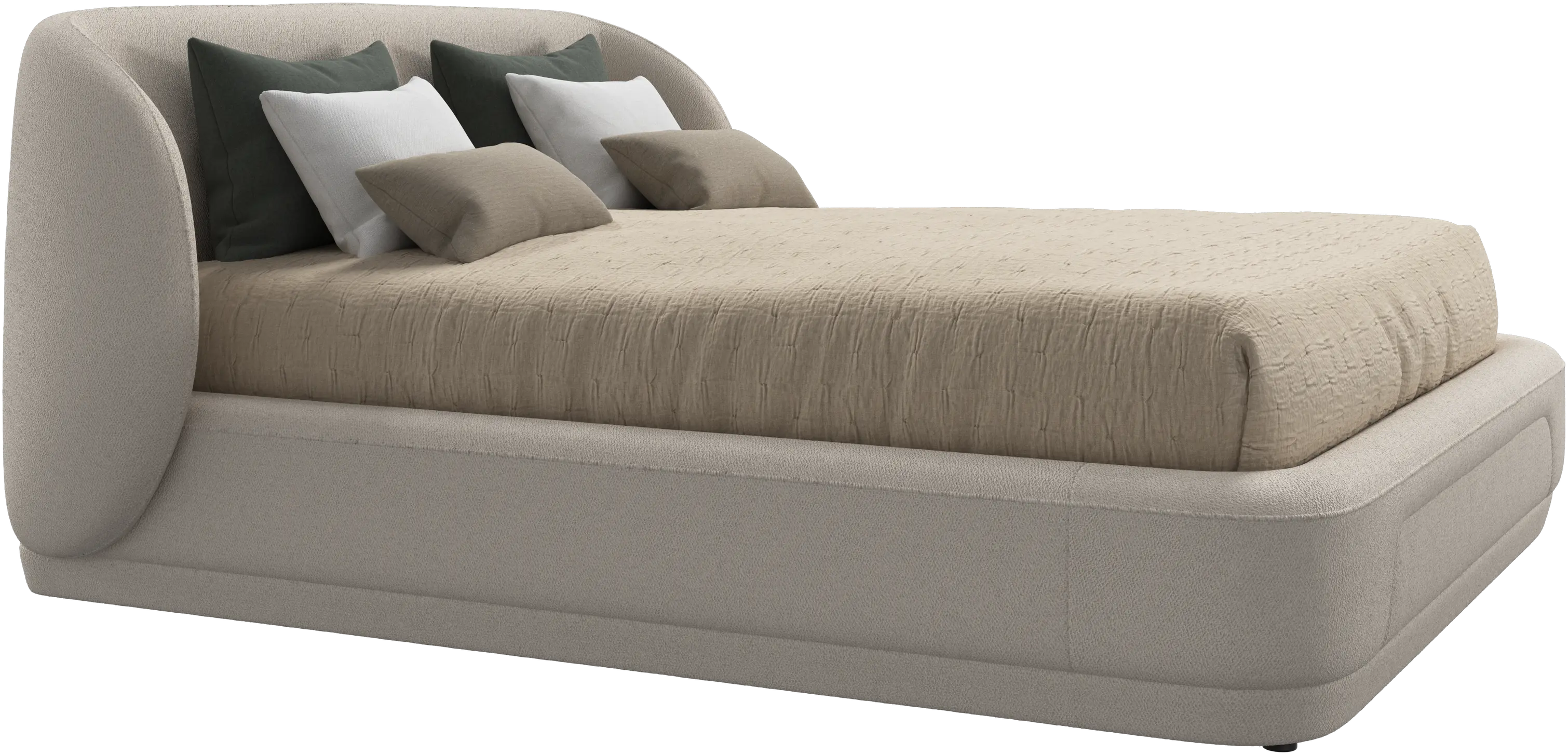 Bolzano bed with slats  - W152,5xL190cm