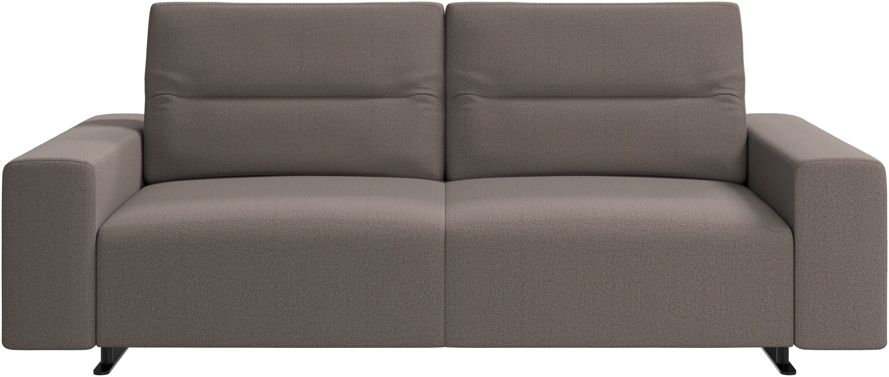 Hampton sofa with adjustable back and storage on the left side