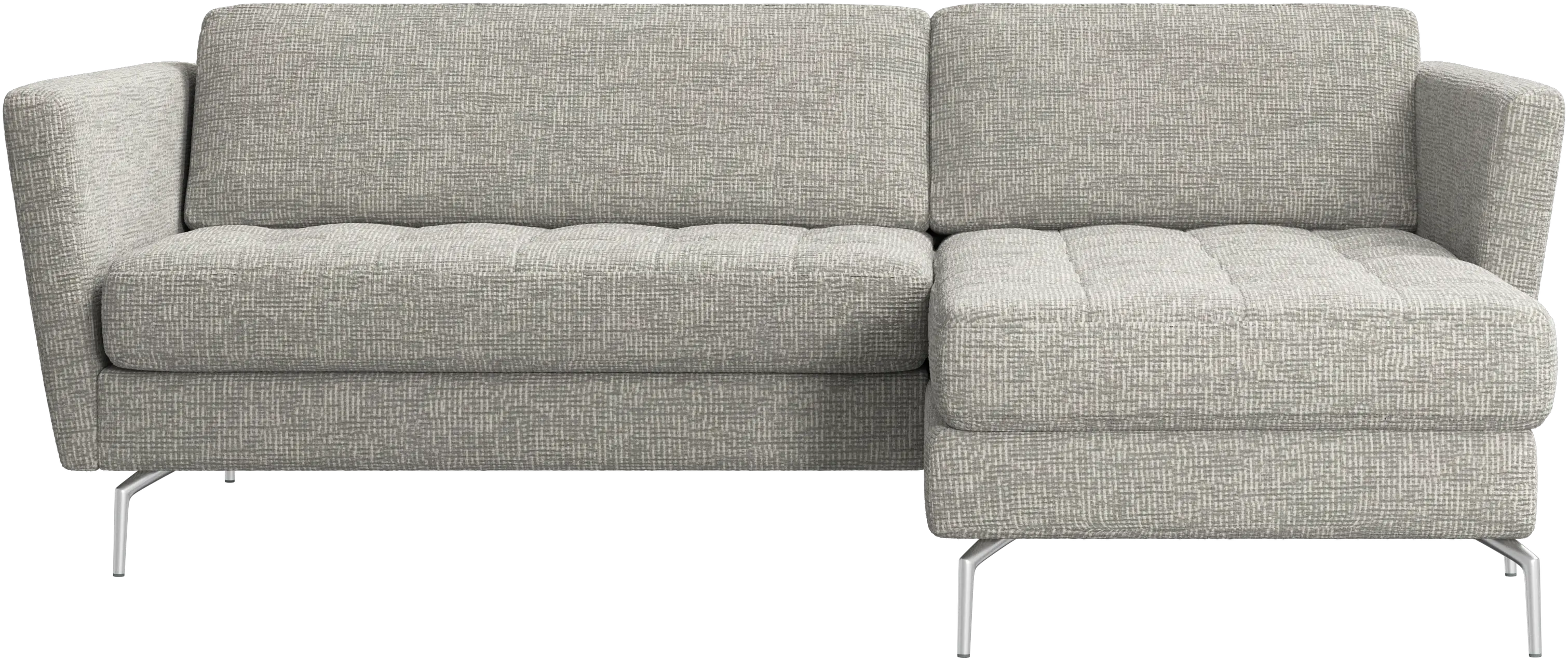 Osaka sofa with resting unit, tufted seat