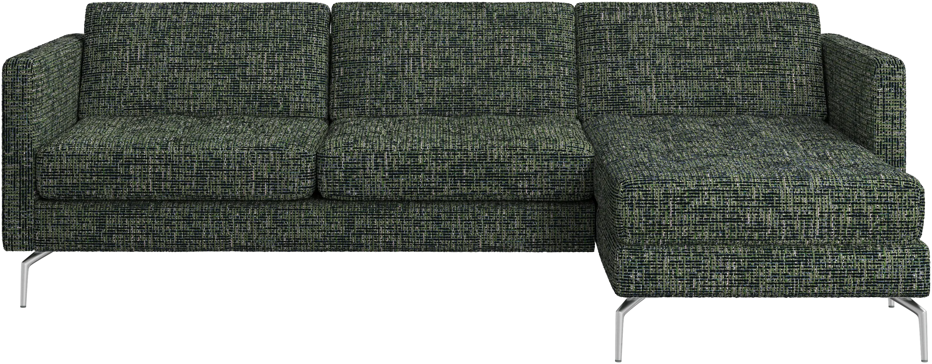 Osaka sofa with resting unit, tufted seat