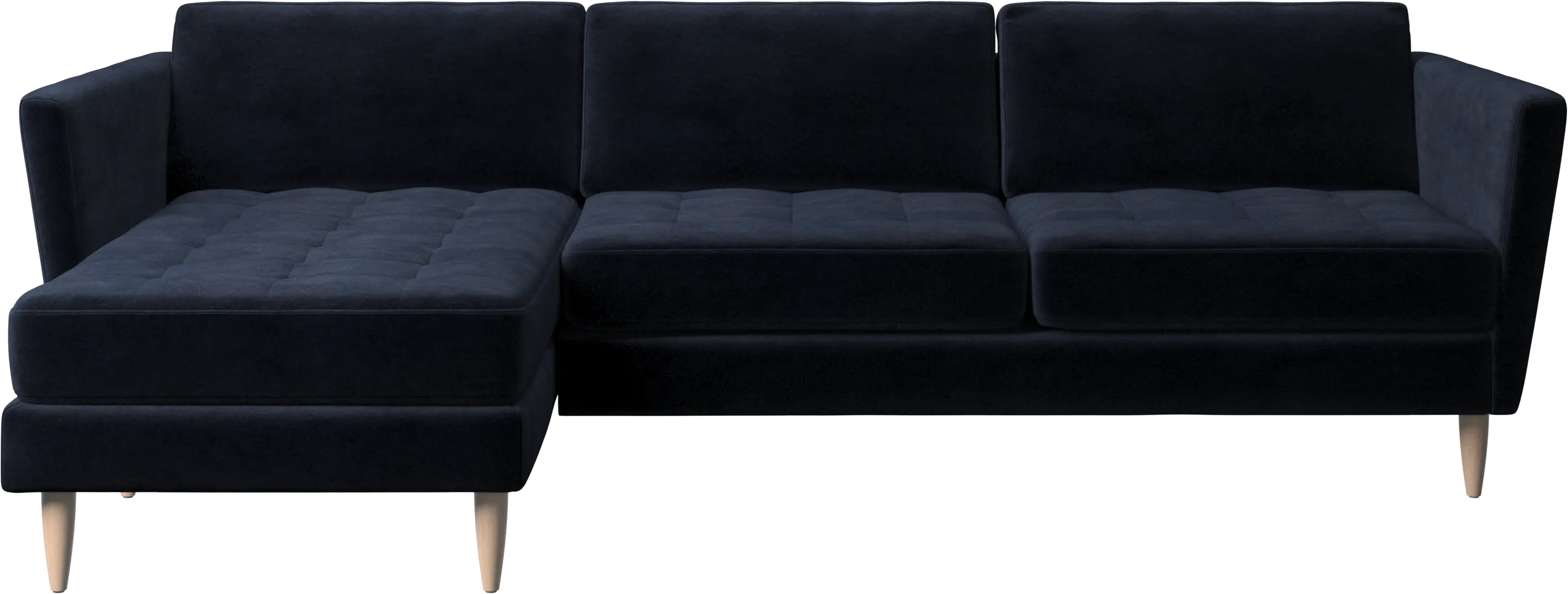 Osaka sofa with resting unit, tufted seat