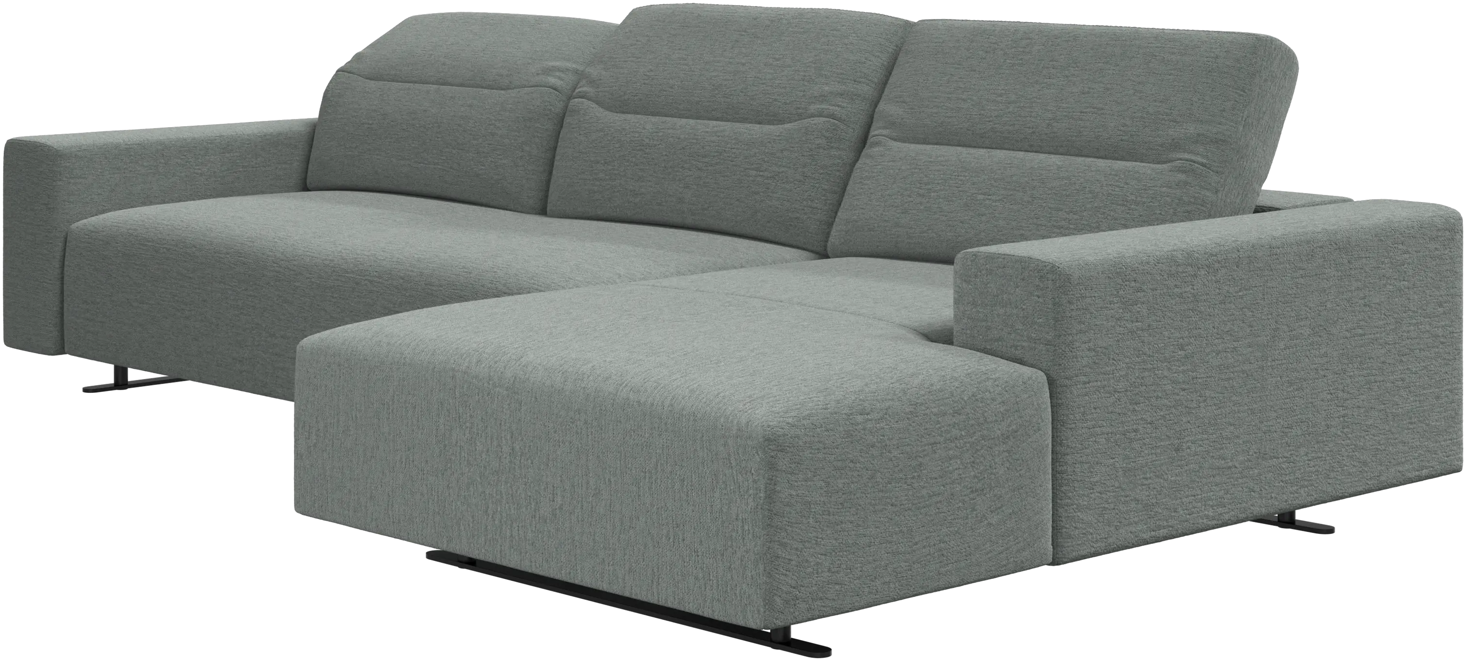 Hampton sofa with adjustable back and resting unit left side