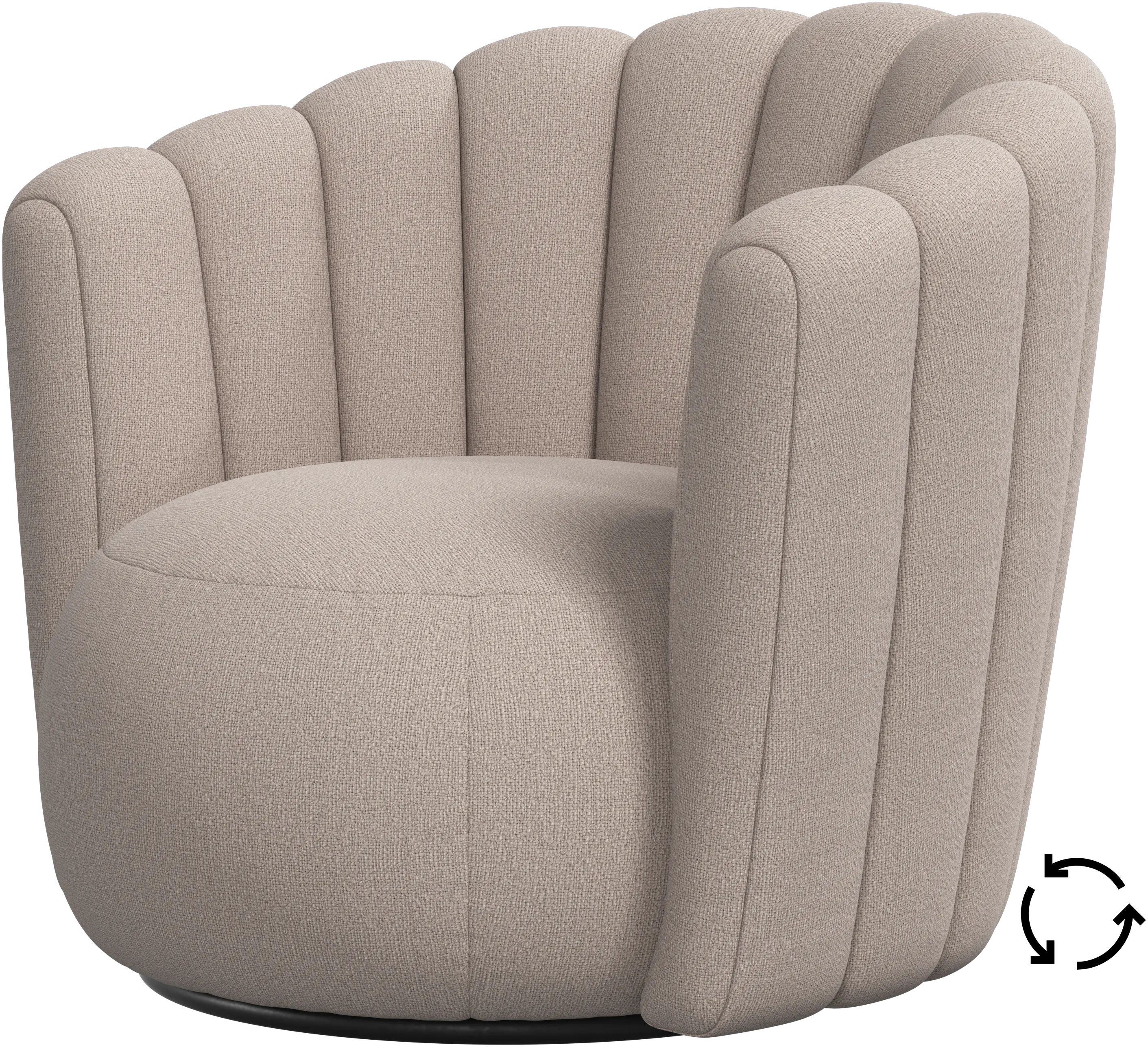 Sweet Art armchair with swivel function
