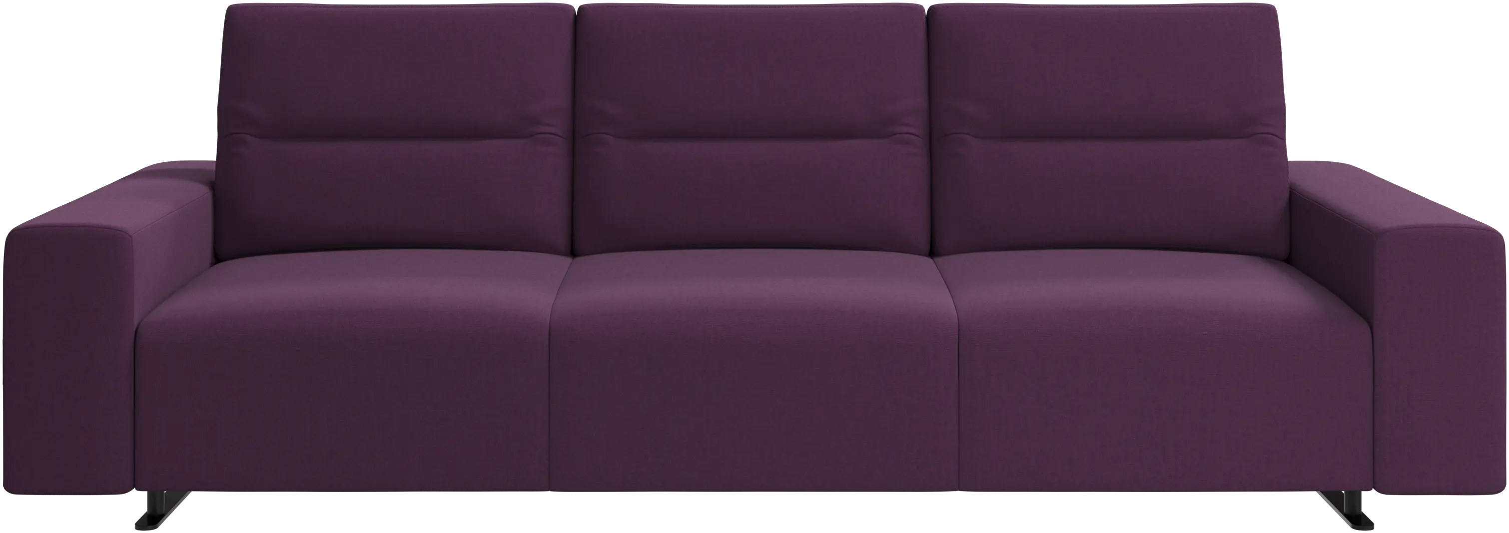 Hampton sofa with adjustable back and storage on the right side