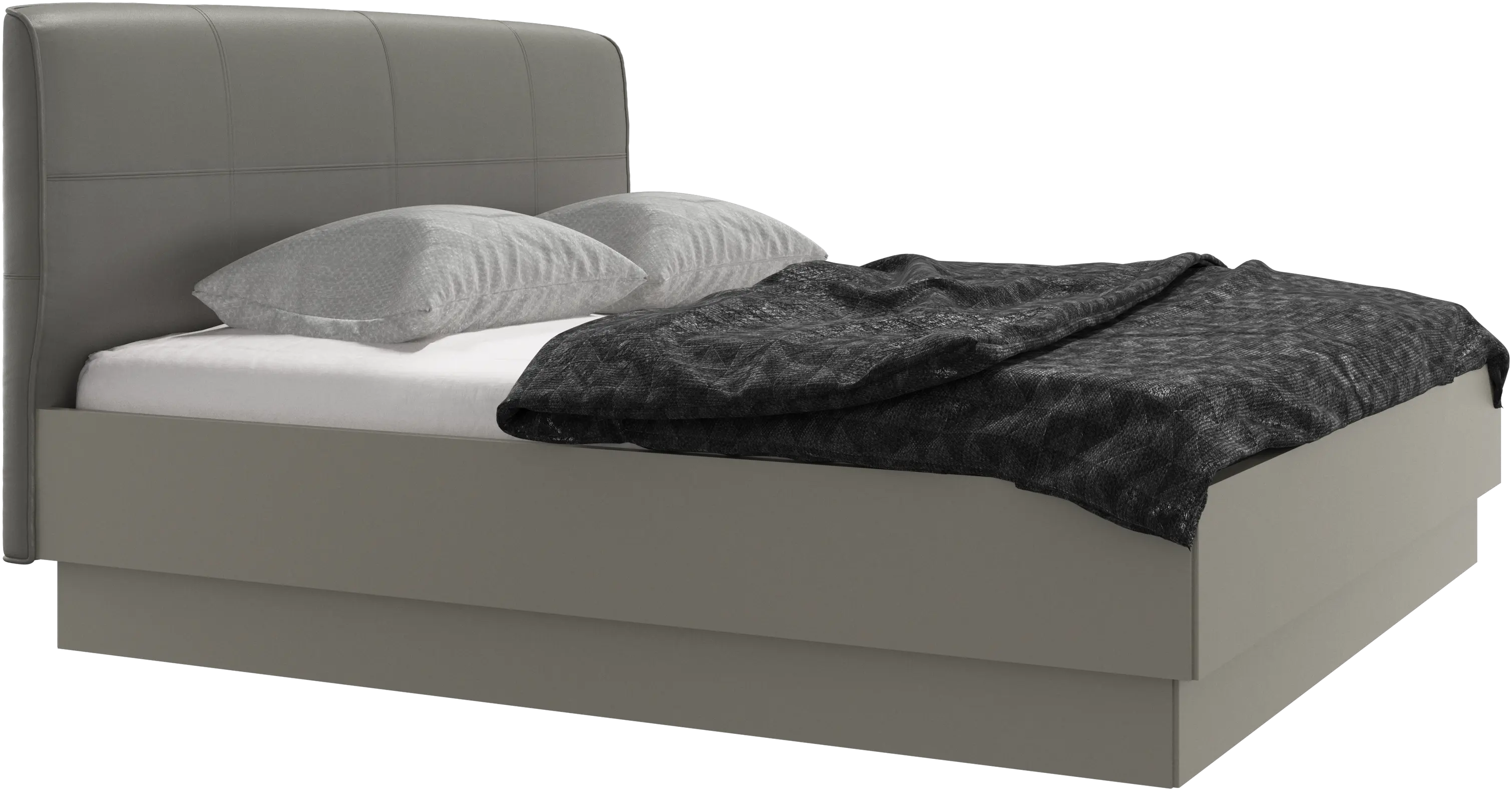 Houston, gepolstertes bett mit stauraum
