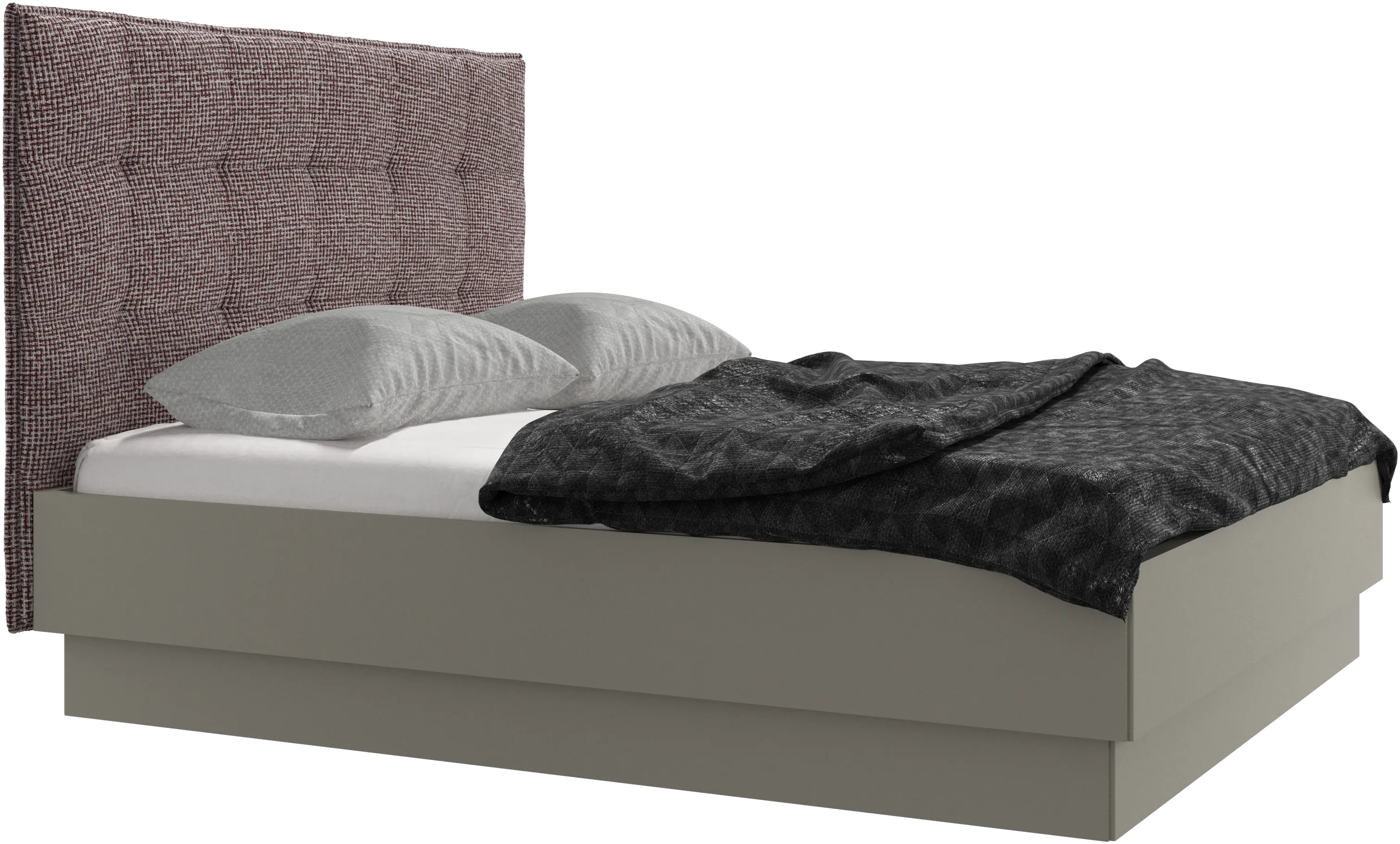Lugano Bett mit Lattenrost und Staufach unter hochklappbarer Liegefläche, Matratze gegen Aufpreis