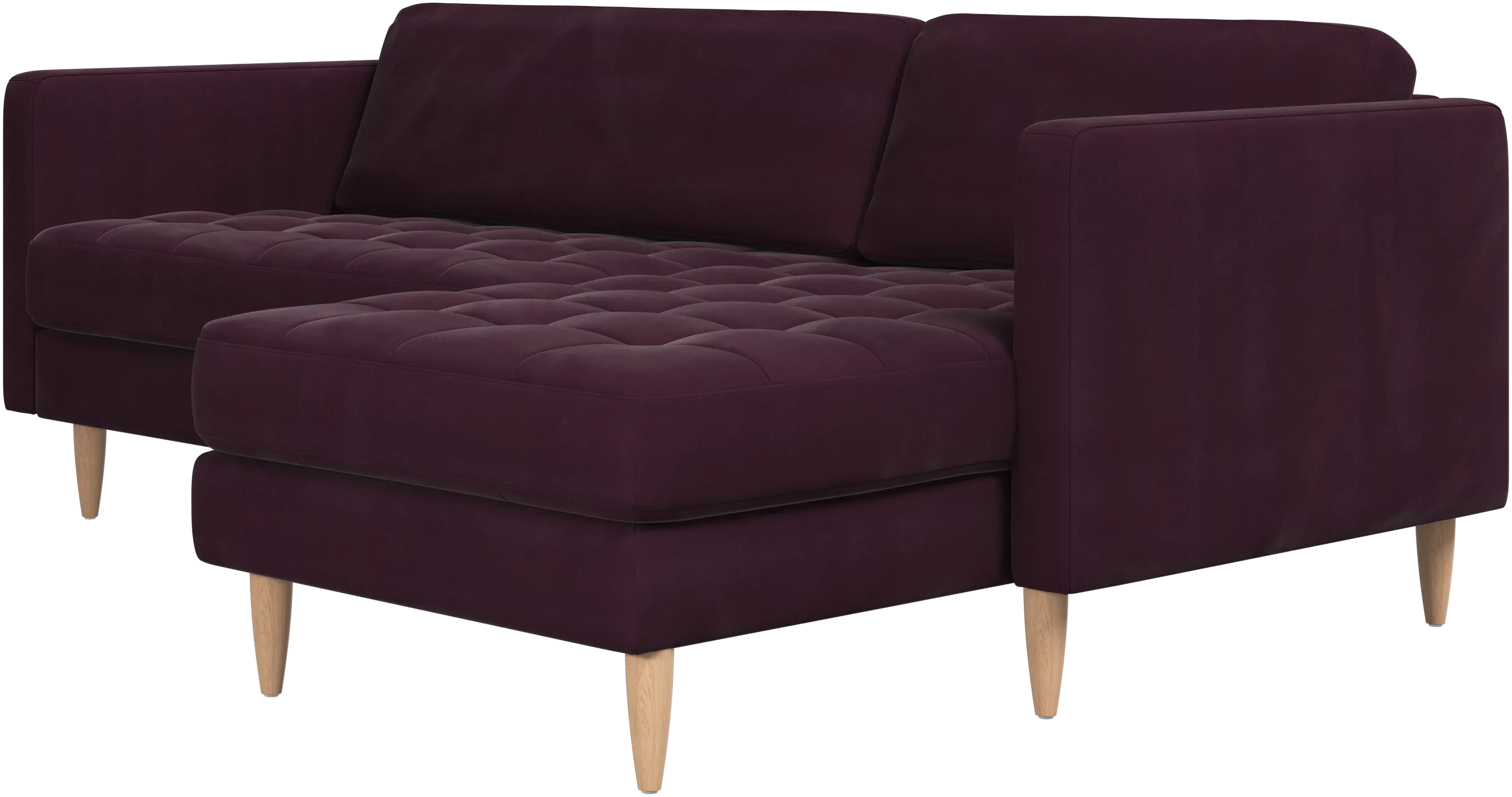 Osaka sofa with resting unit, tufted seat