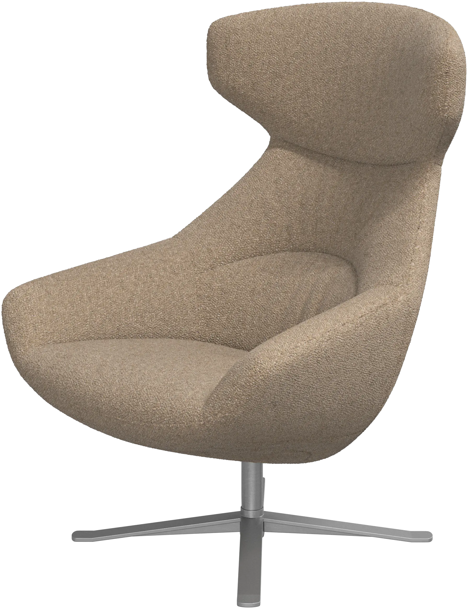 Porto chair with reclining back function and swivel base
