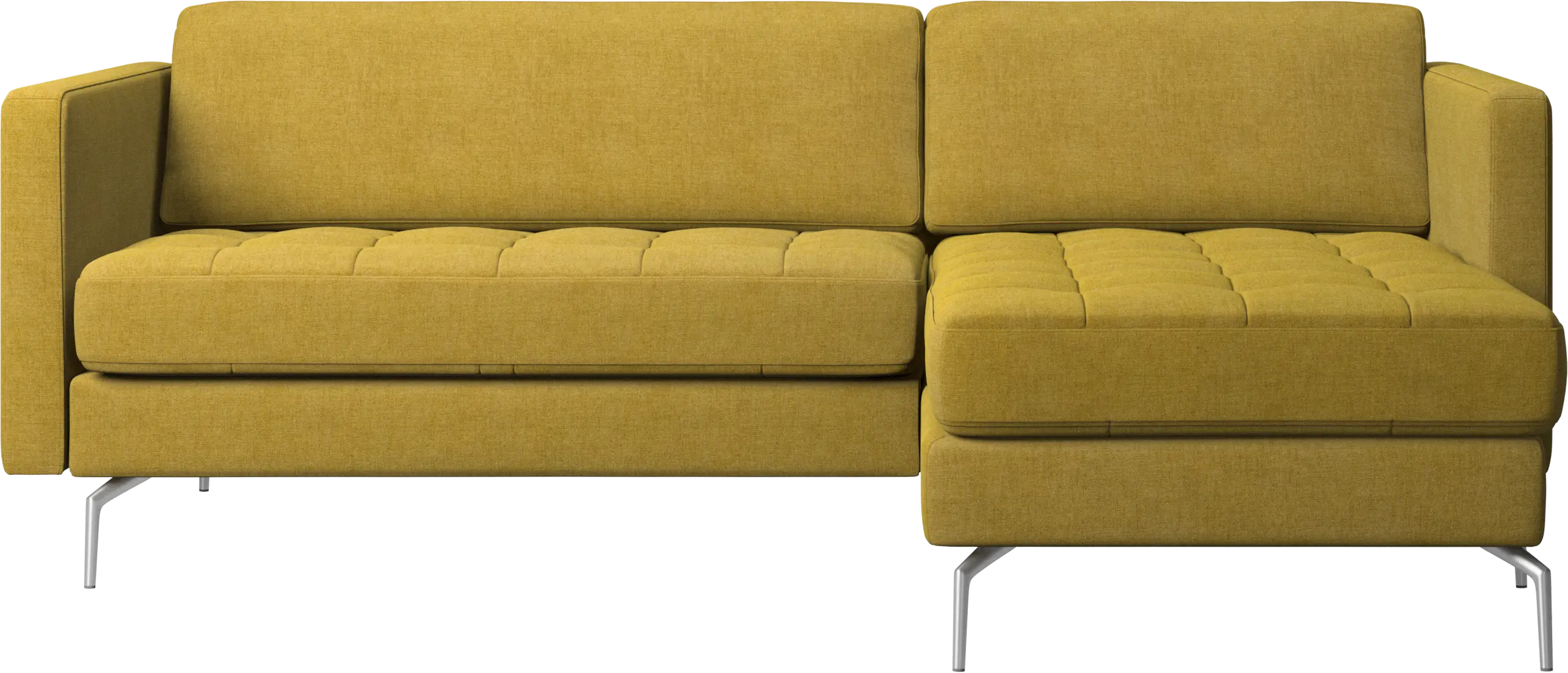 Osaka sofa with resting unit, tufted seat