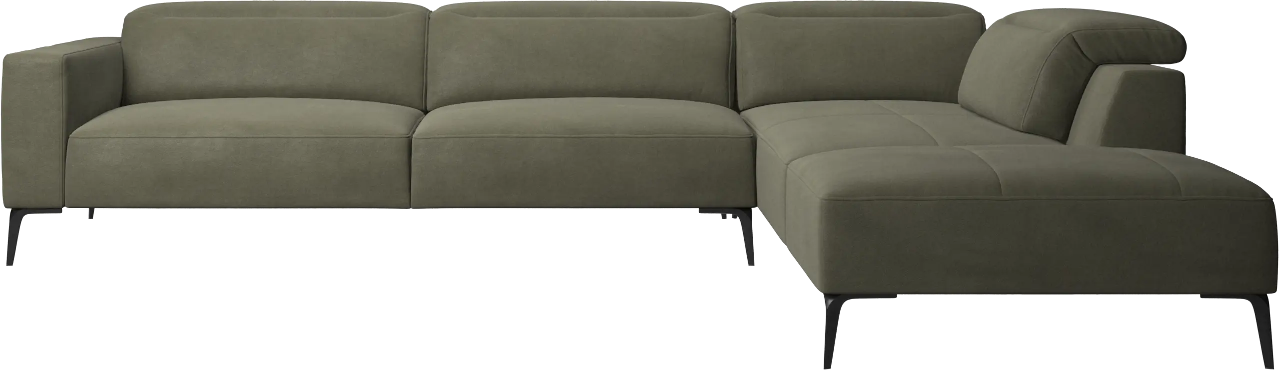 Zürich corner sofa with lounging unit