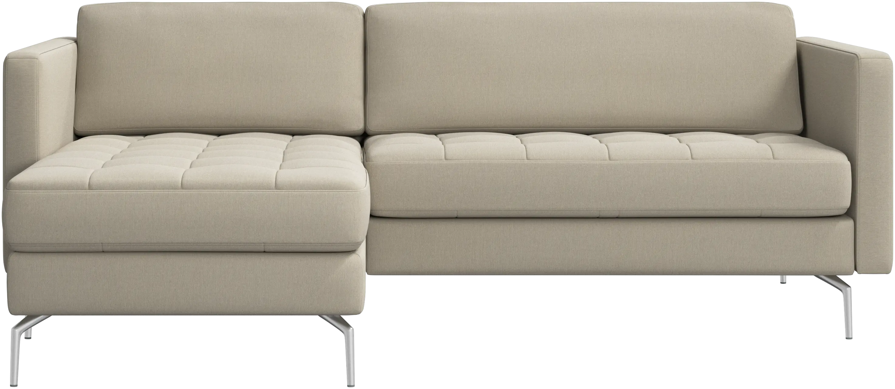 Osaka sofa with resting unit, tufted seat