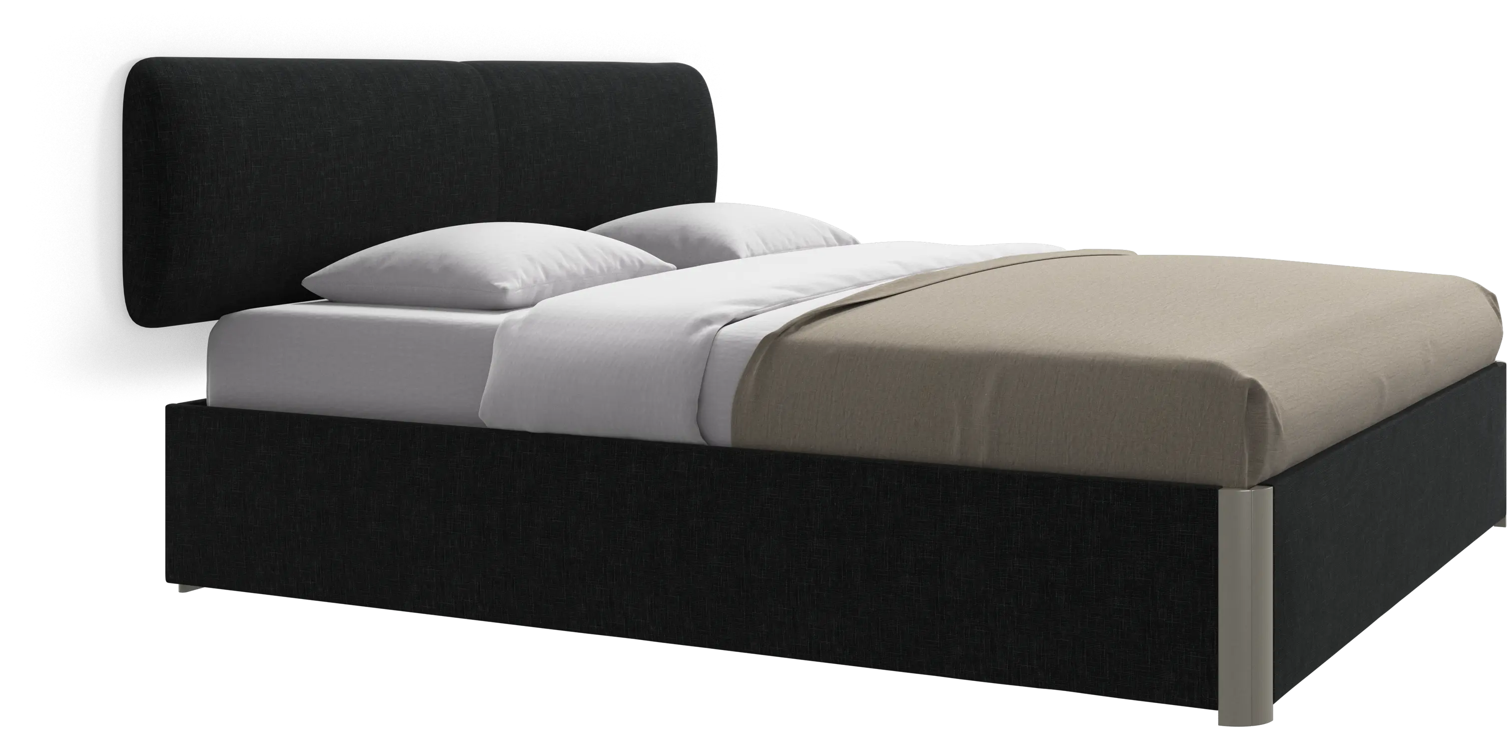 Element bed, wall-mounted headboard, with slats, excl. mattress