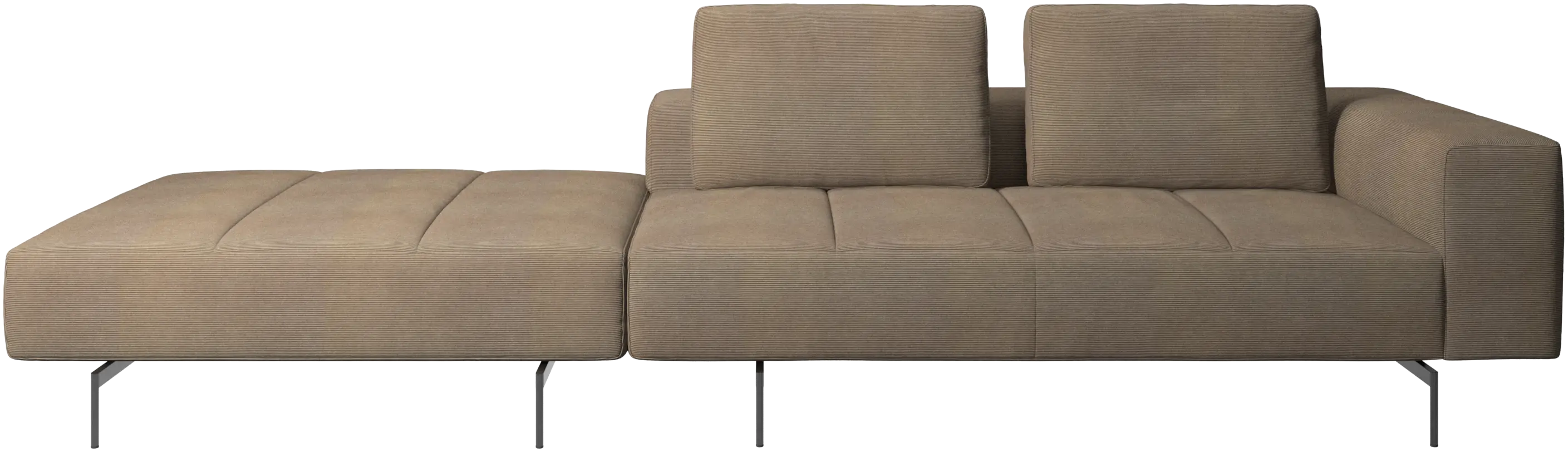 Amsterdam sofa with footstool on left side