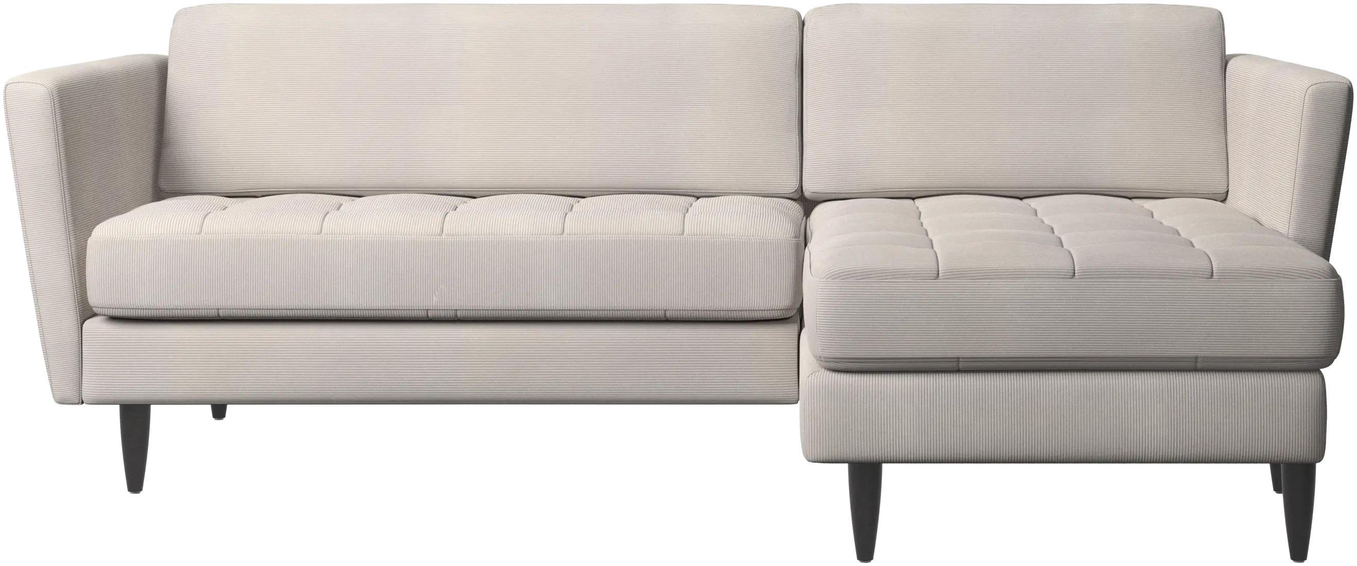 Osaka sofa with resting unit, tufted seat