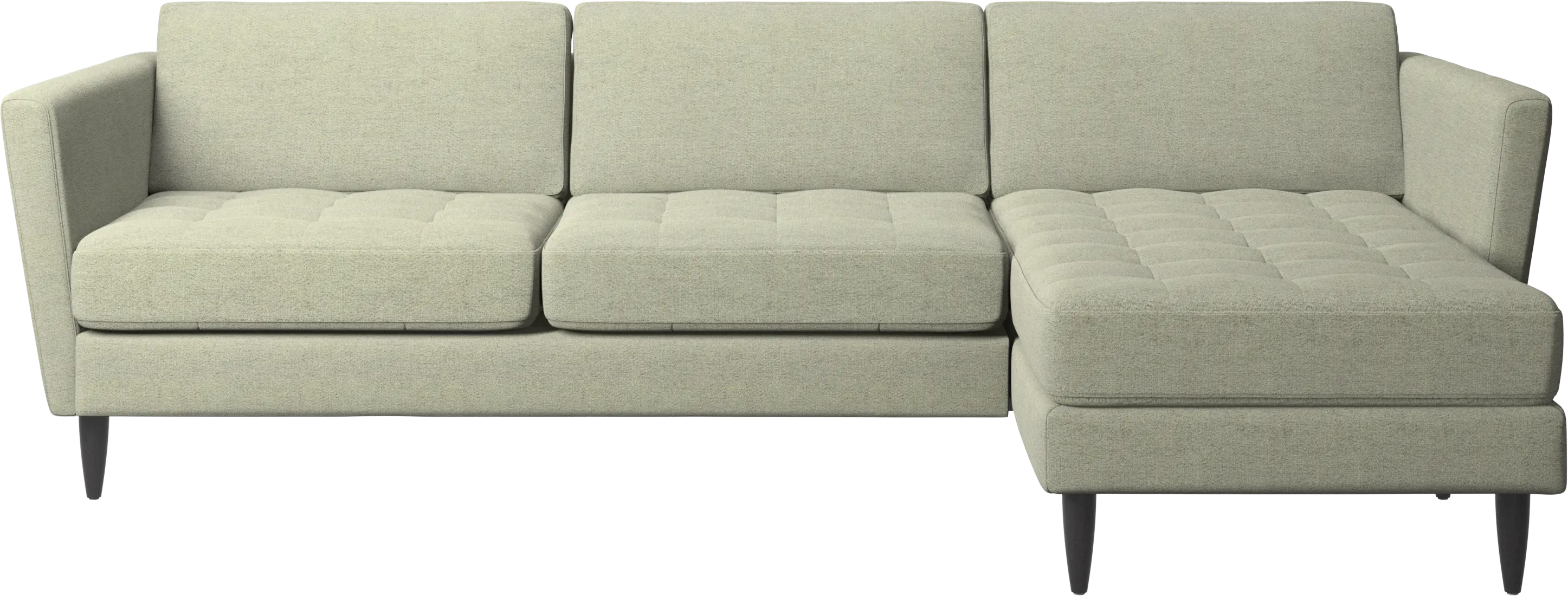 Osaka sofa with resting unit, tufted seat