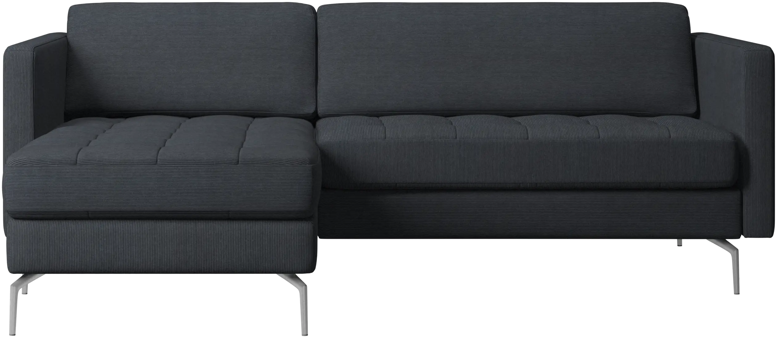 Osaka sofa with resting unit, tufted seat