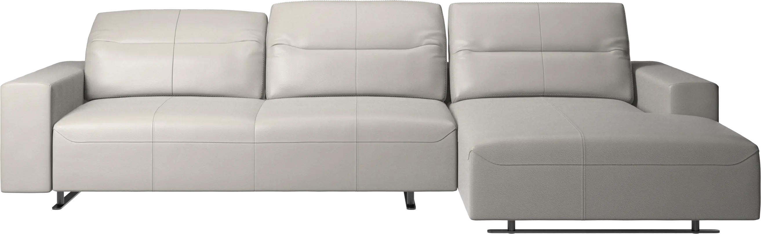 Hampton sofa with adjustable back and resting unit left side