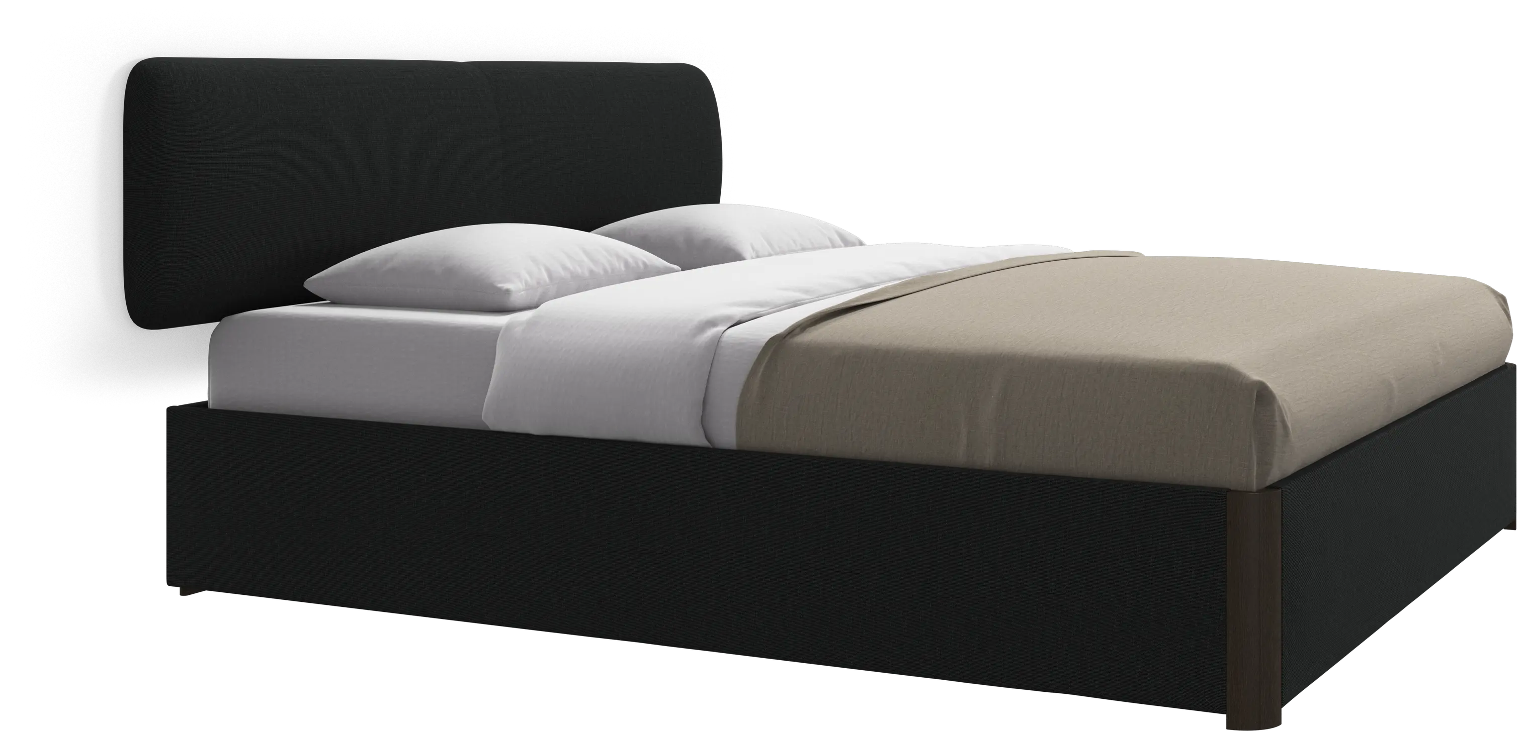 Element bed, wall-mounted headboard, with slats, excl. mattress