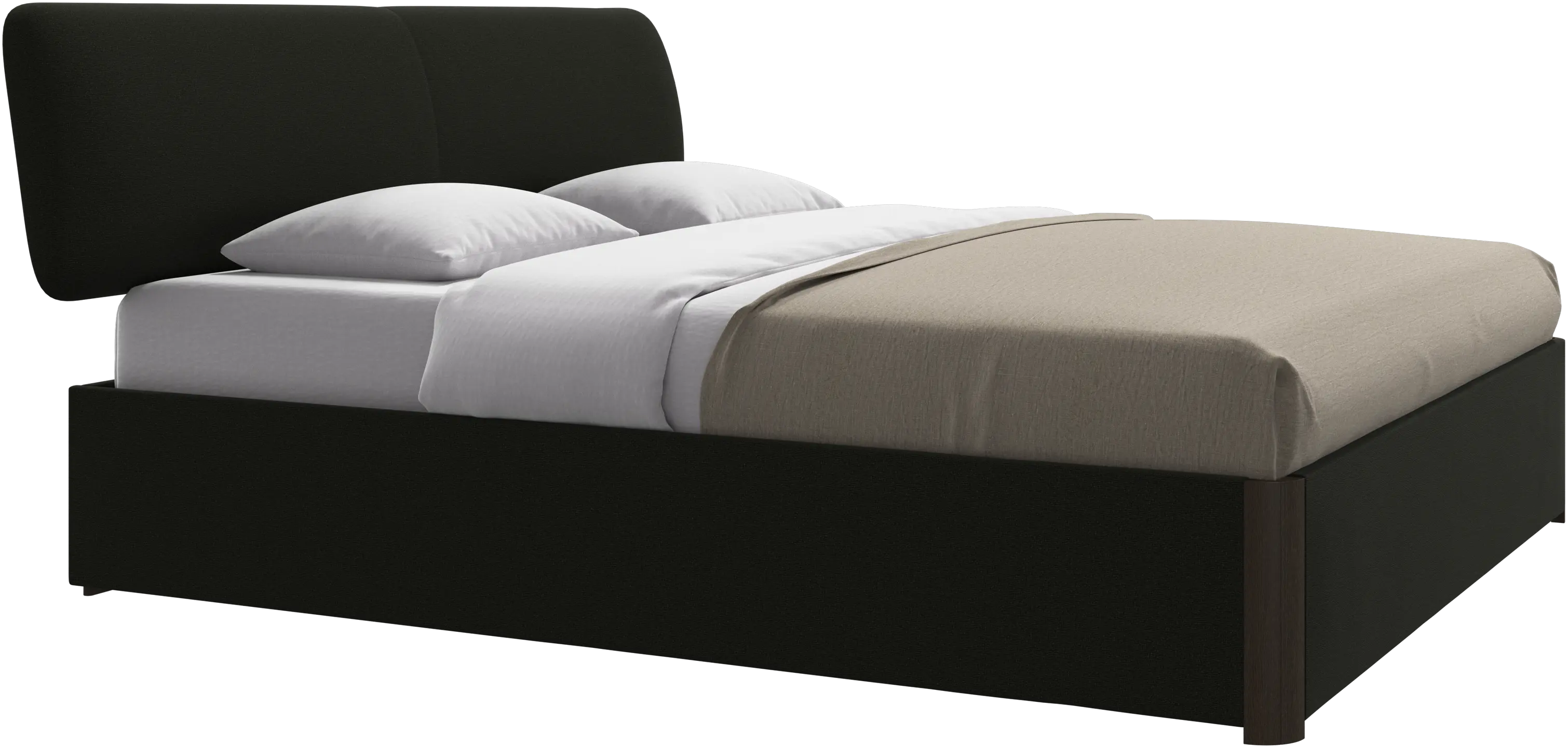 Element bed, bed-mounted headboard, with slats, excl. mattress
