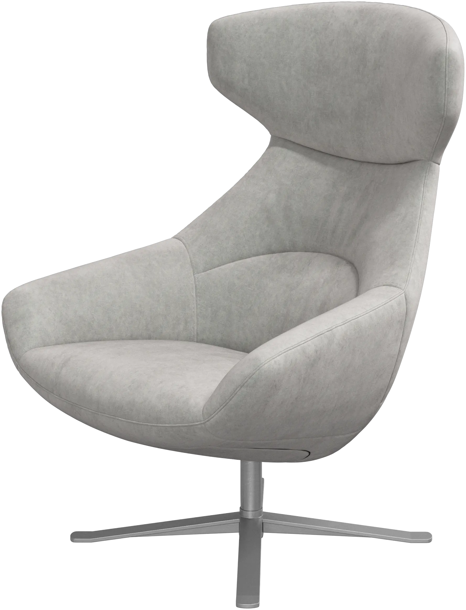 Porto chair with reclining back function and swivel base