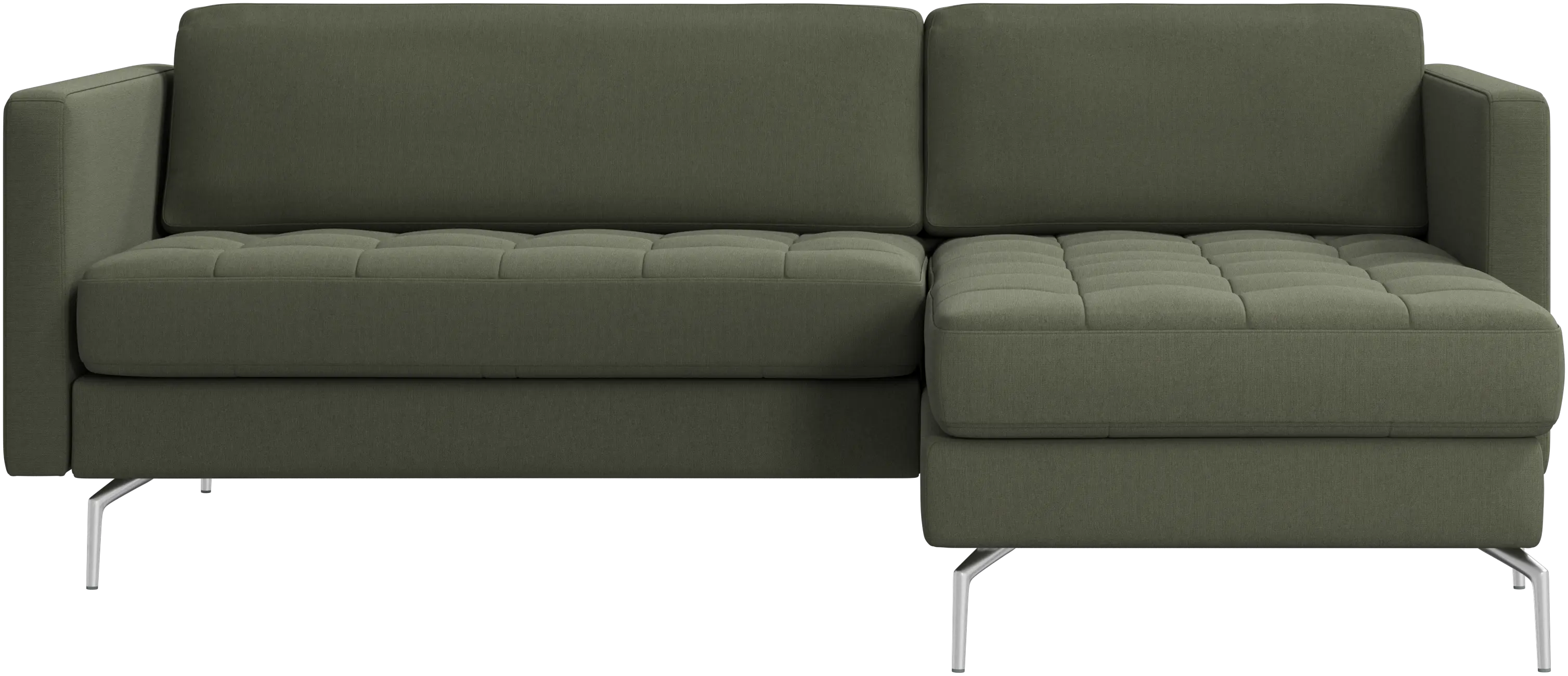 Osaka sofa with resting unit, tufted seat