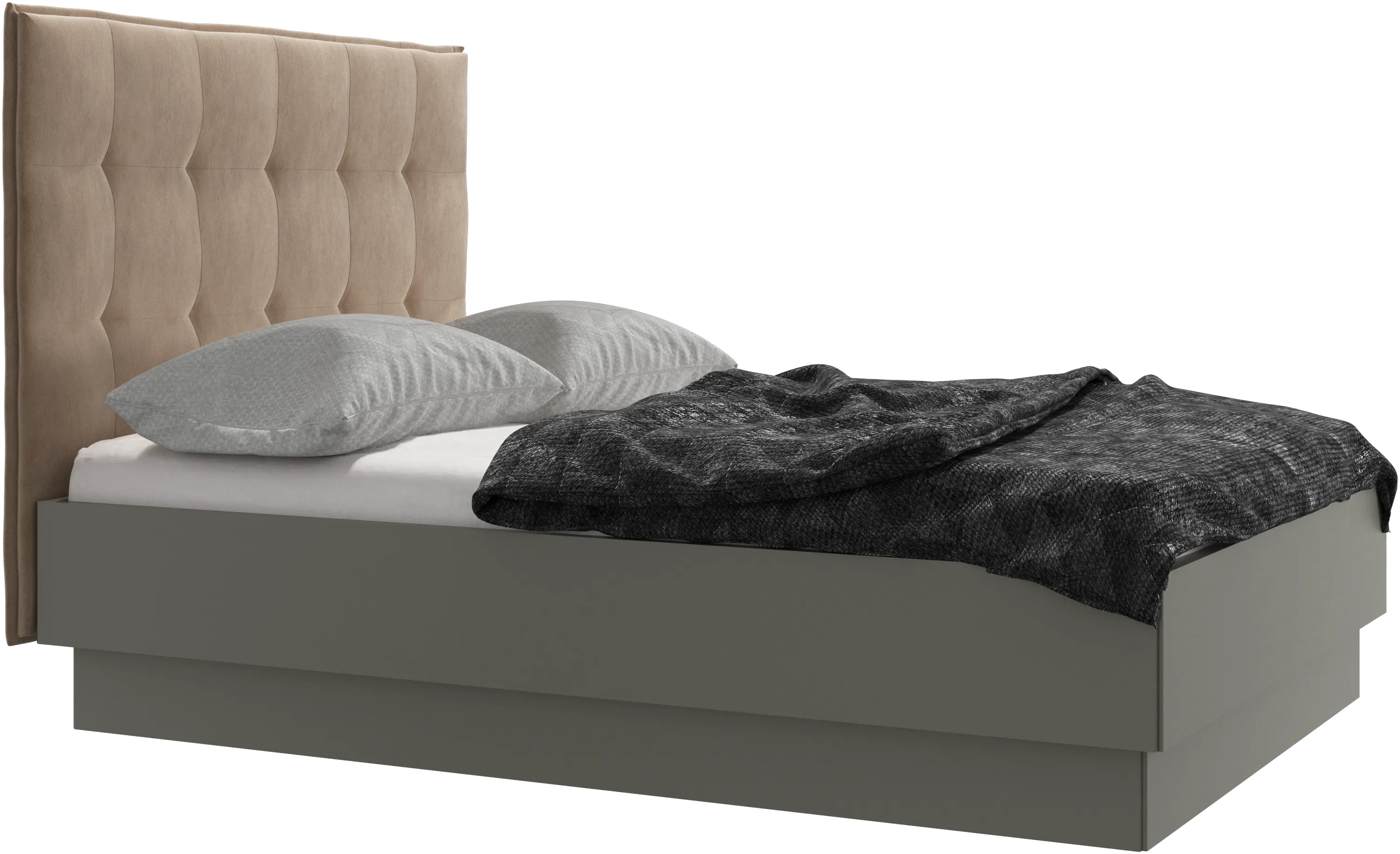 Lugano storage bed with lift-up frame and slats, excl. mattress 35% off OSBX07