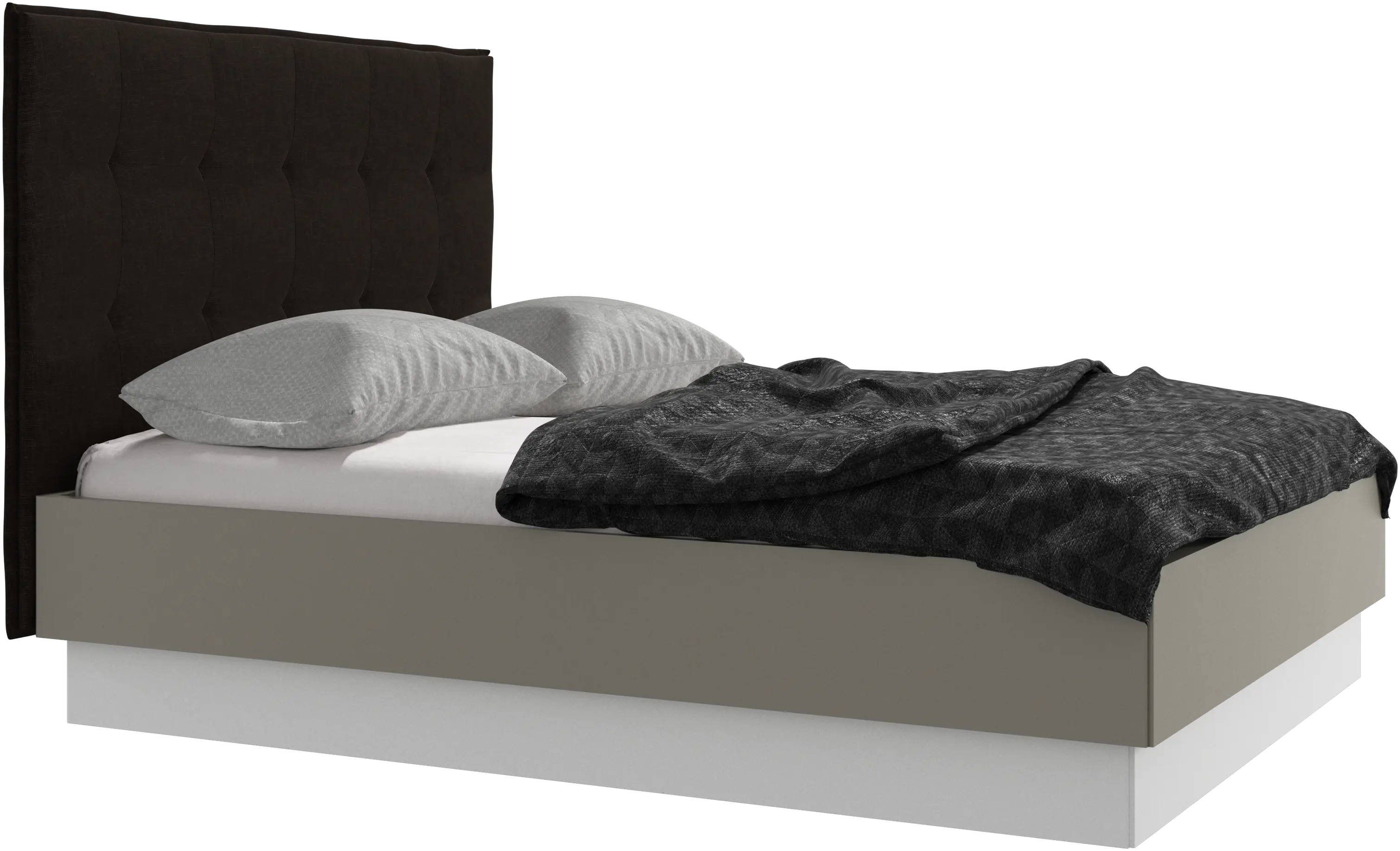 Lugano storage bed with lift-up frame and slats, excl. mattress