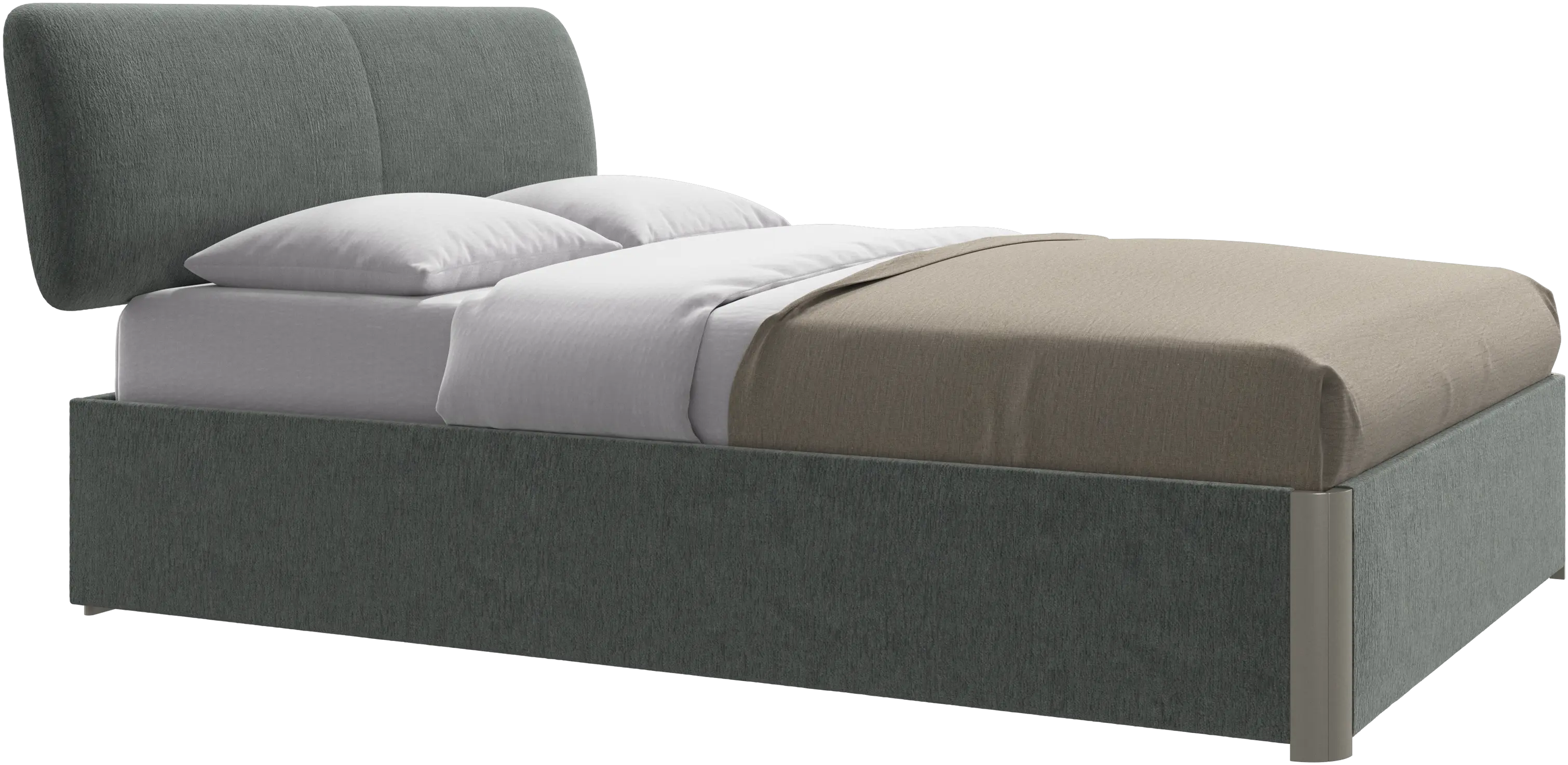 Element bed, bed-mounted headboard, with slats, excl. mattress
