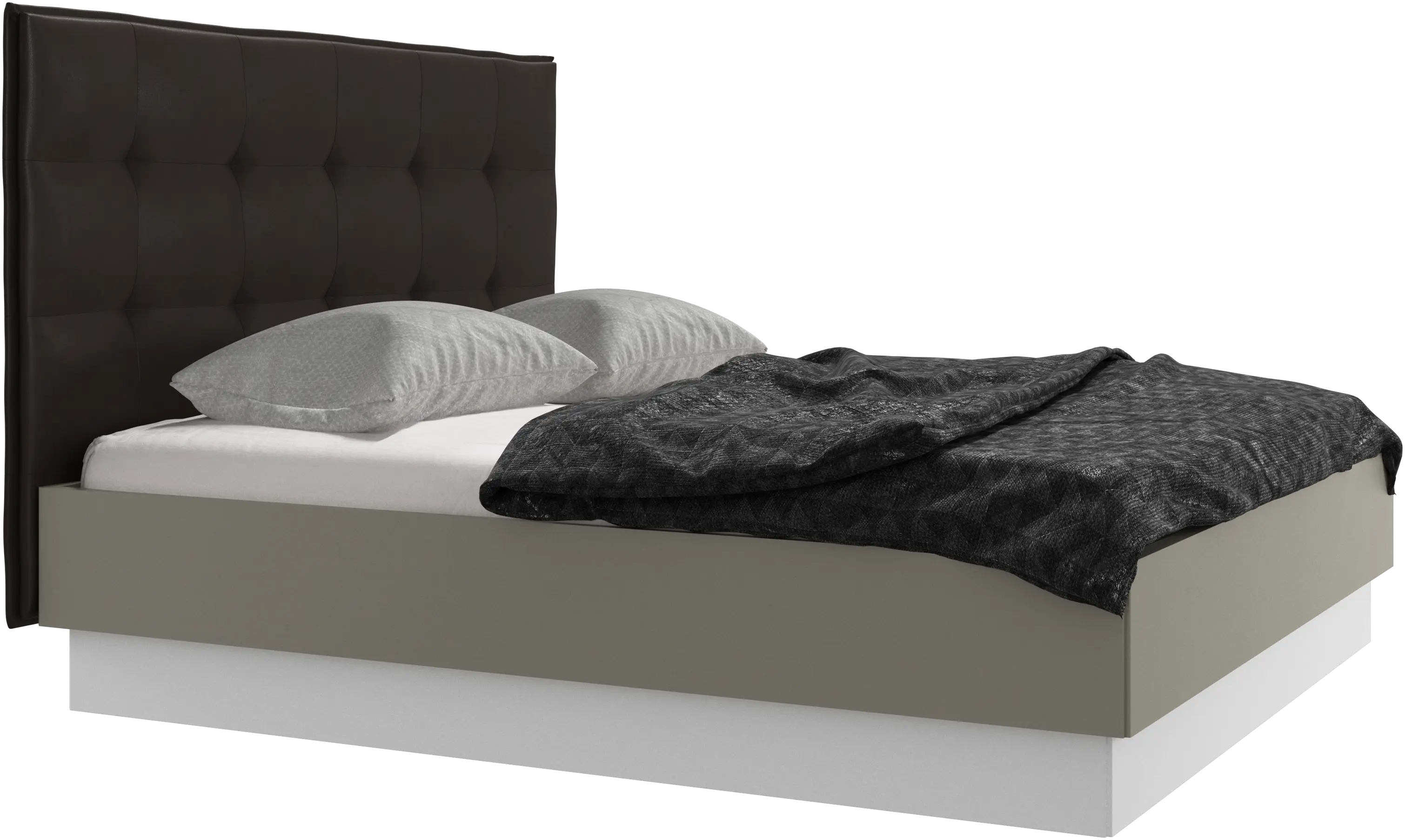 Lugano Bett mit Lattenrost und Staufach unter hochklappbarer Liegefläche, Matratze gegen Aufpreis