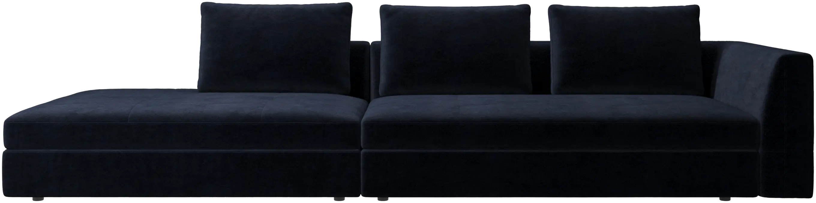 Bergamo sofa with lounging unit