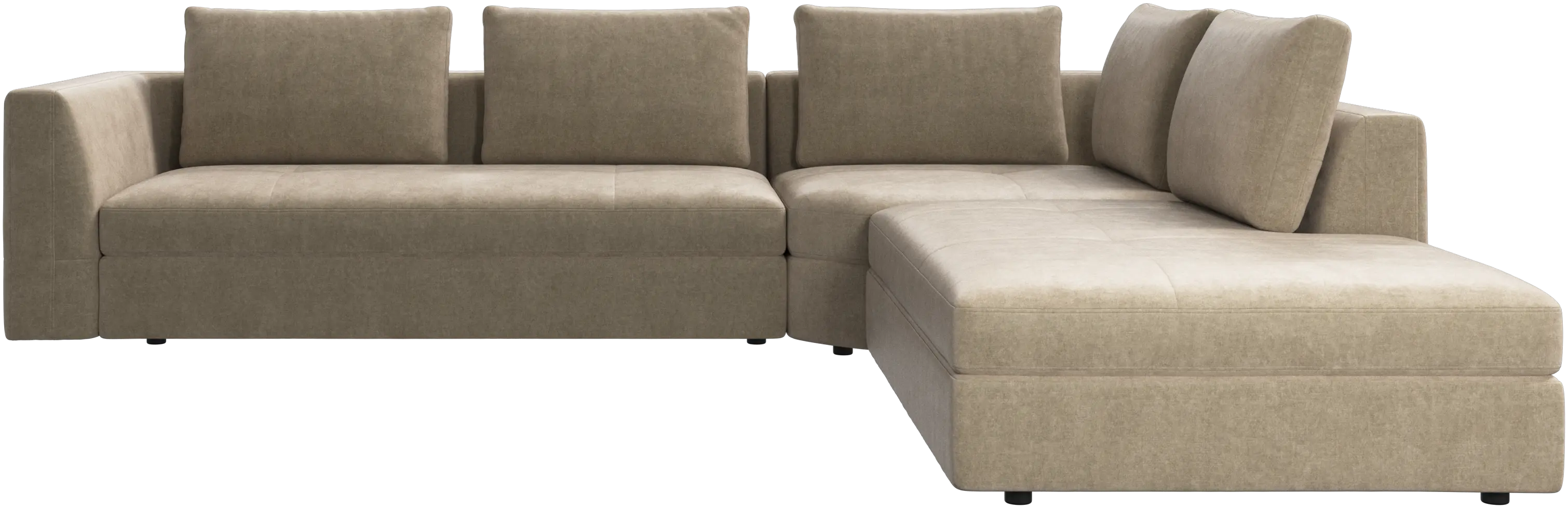 Bergamo corner sofa with lounging unit