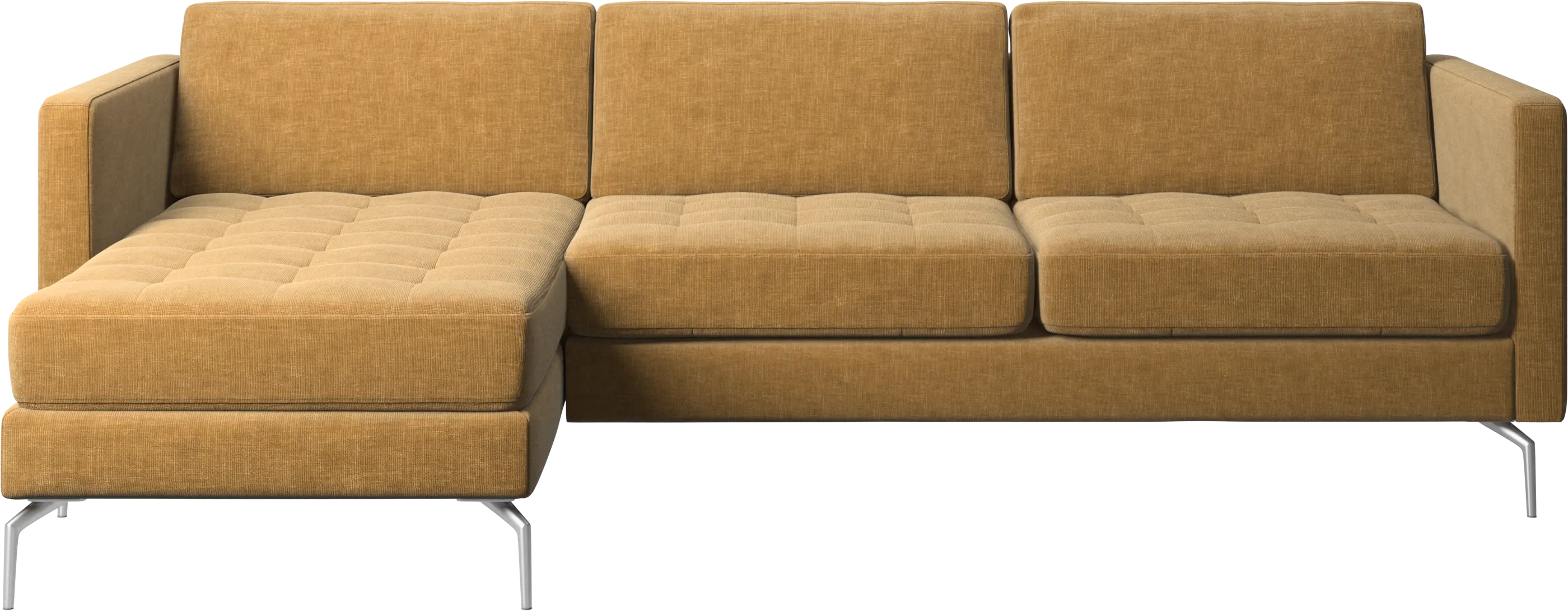 Osaka sofa with resting unit, tufted seat