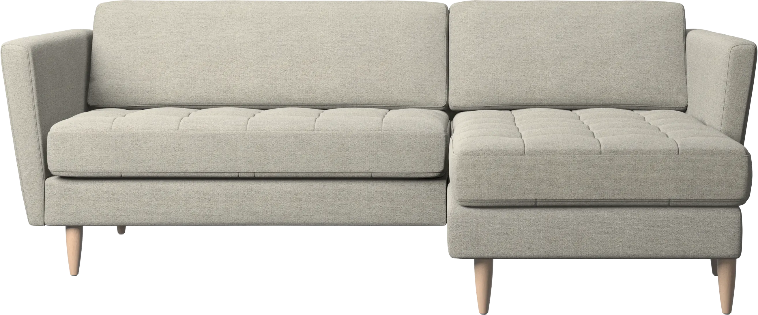 Osaka sofa with resting unit, tufted seat