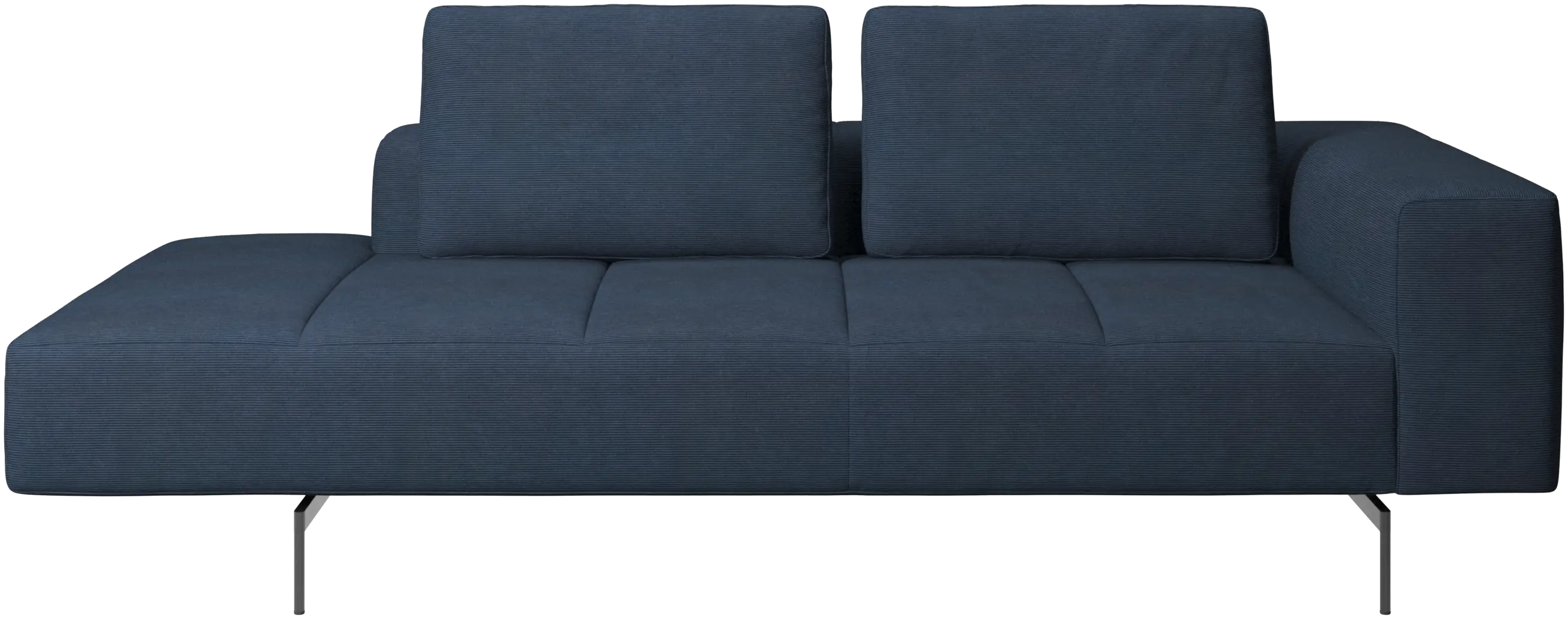 Amsterdam resting module for sofa, armrest right, open end left