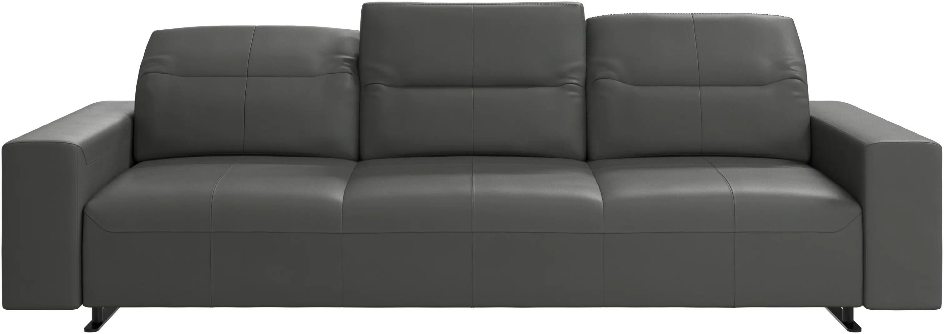 Hampton sofa with adjustable back and storage on the right side