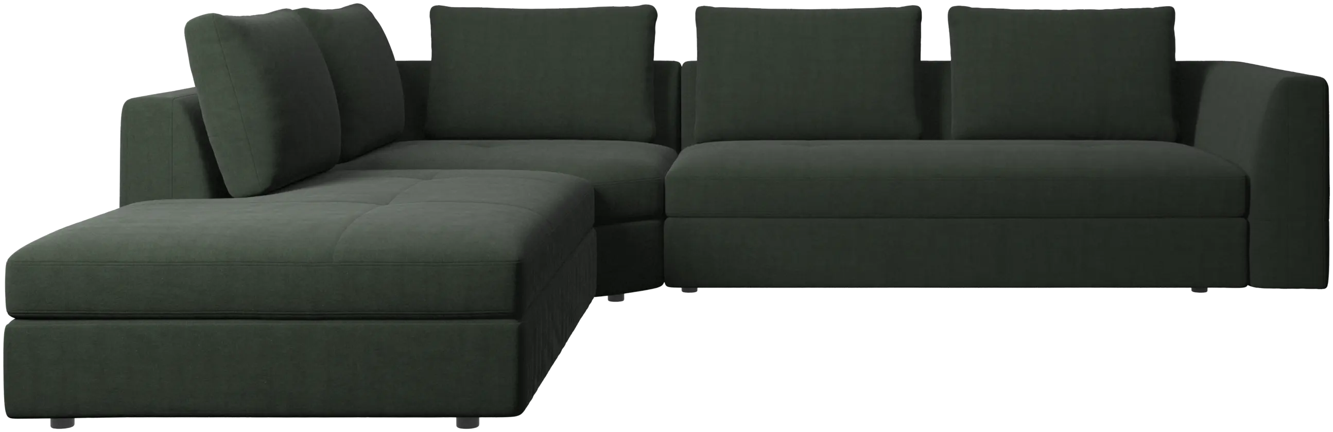 Bergamo corner sofa with lounging unit