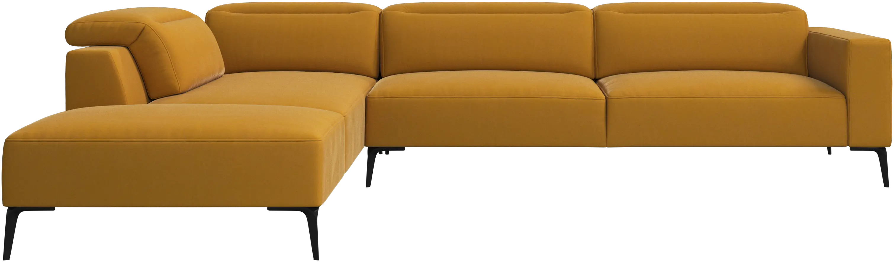 Zürich corner sofa with lounging unit