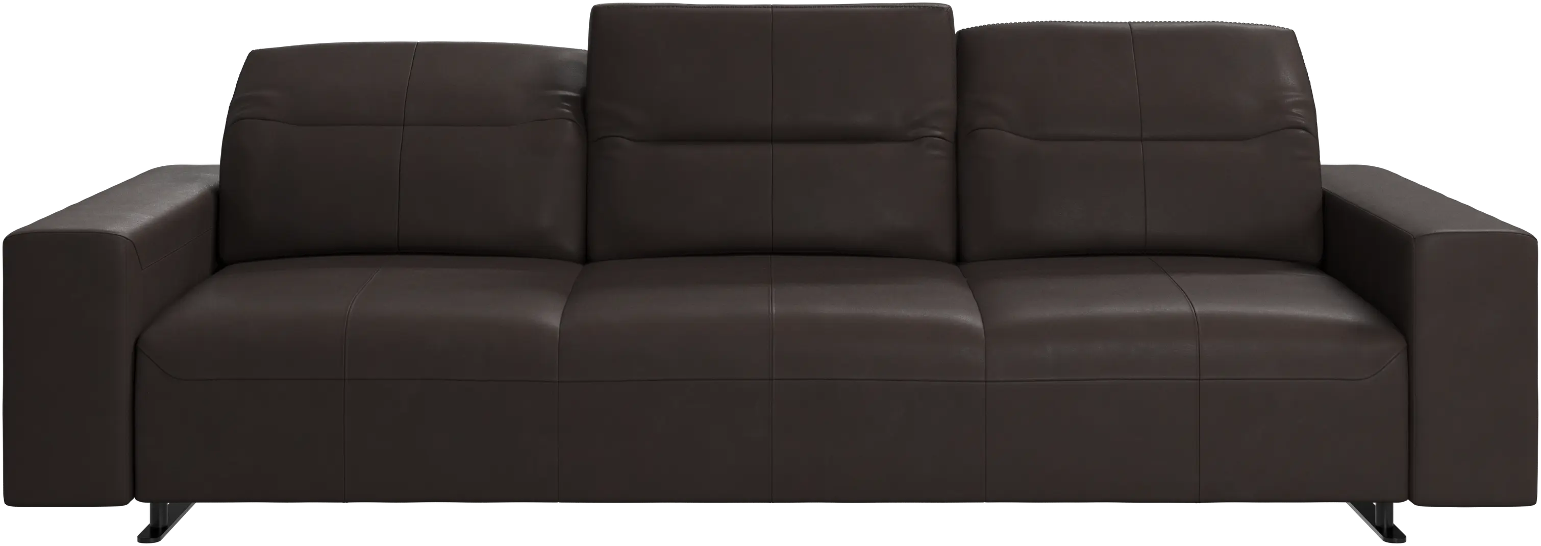 Hampton sofa with adjustable back and storage on the right side
