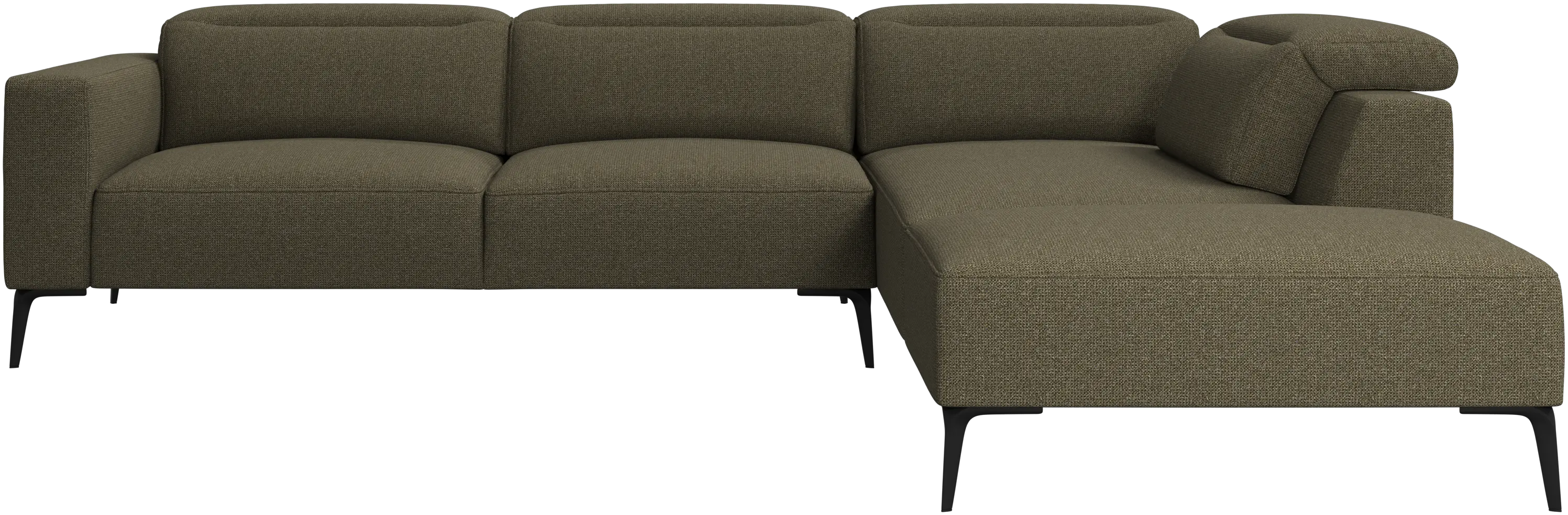 Zürich corner sofa with lounging unit