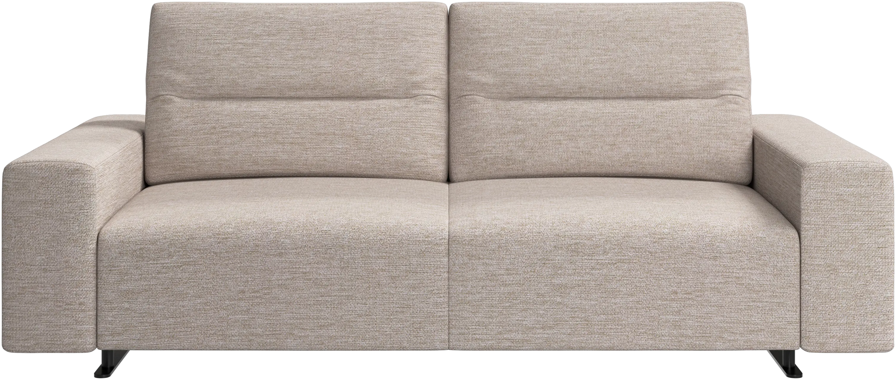 Hampton sofa with adjustable back and storage on the left side