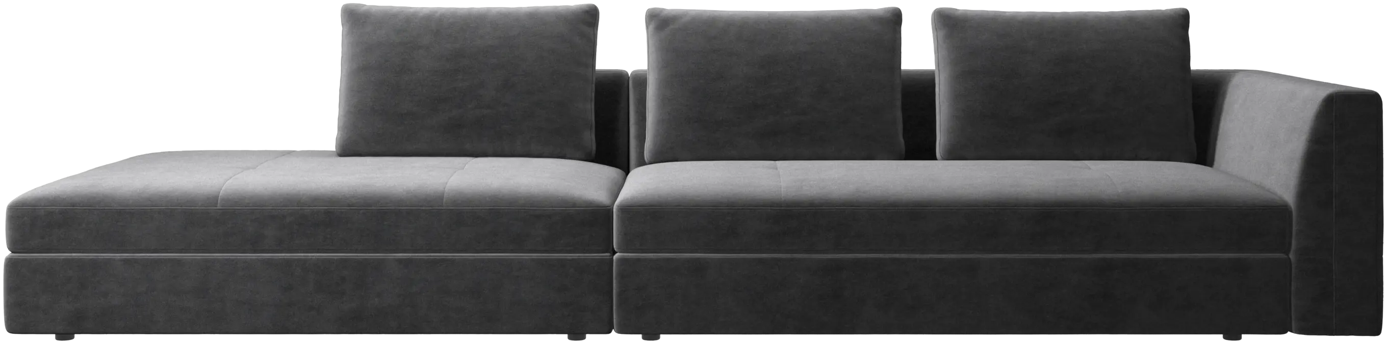 Bergamo sofa with lounging unit
