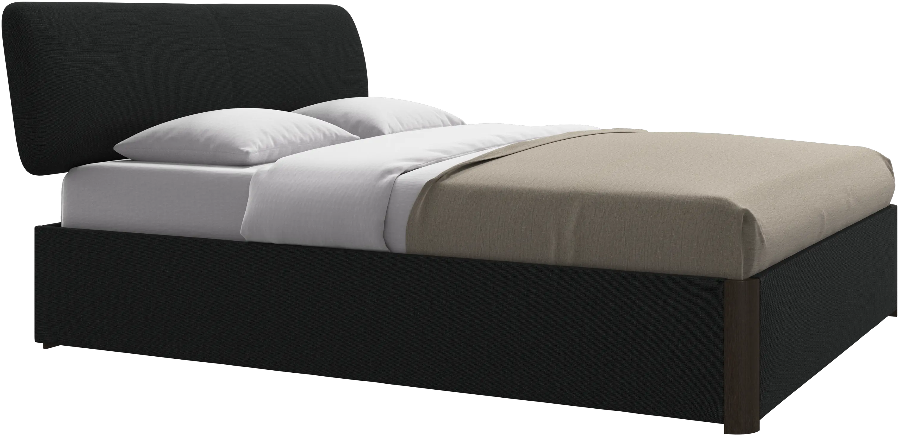 Element bed, bed-mounted headboard, with slats, excl. mattress