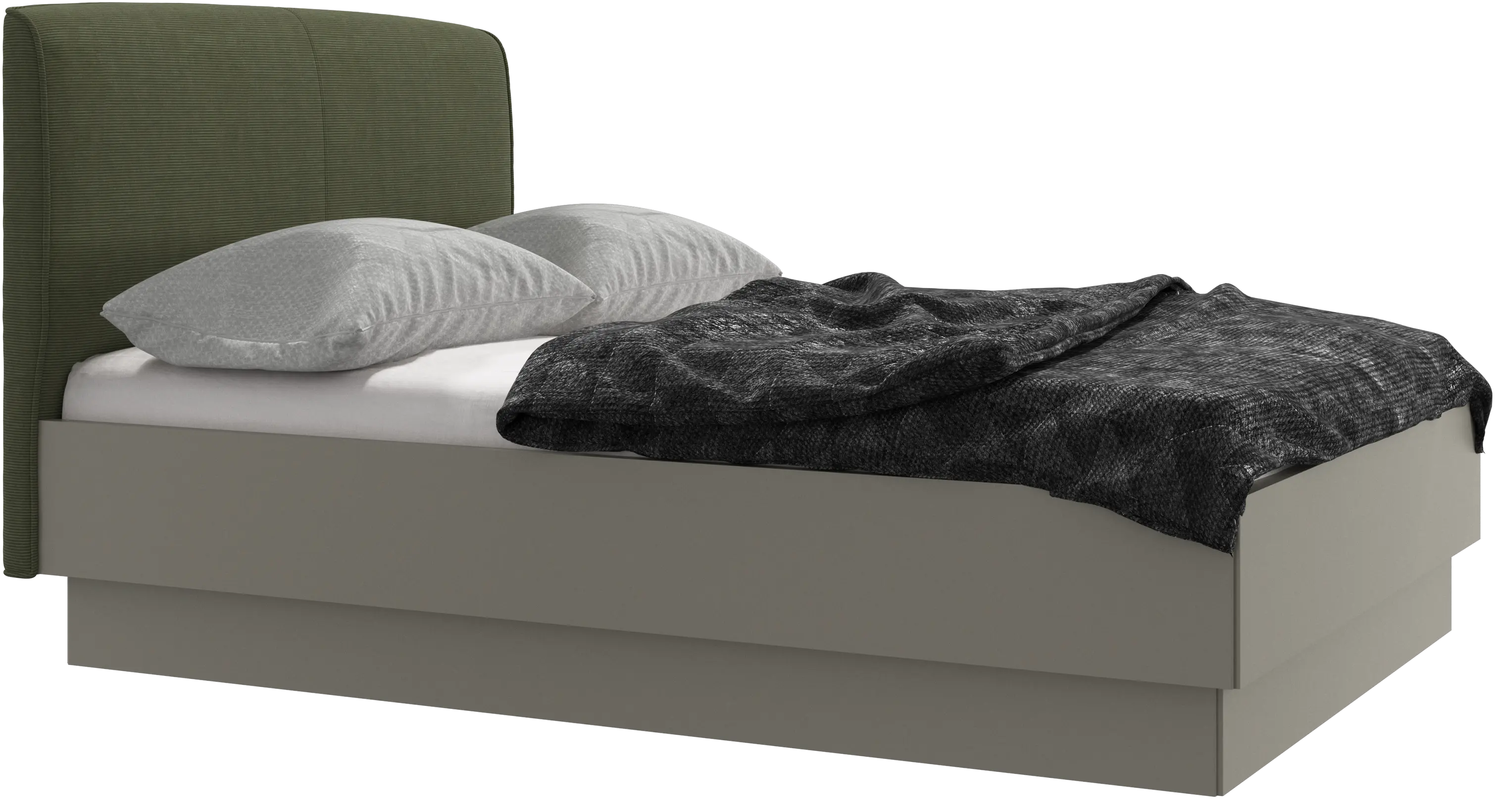 Houston, upholstered bed with storage