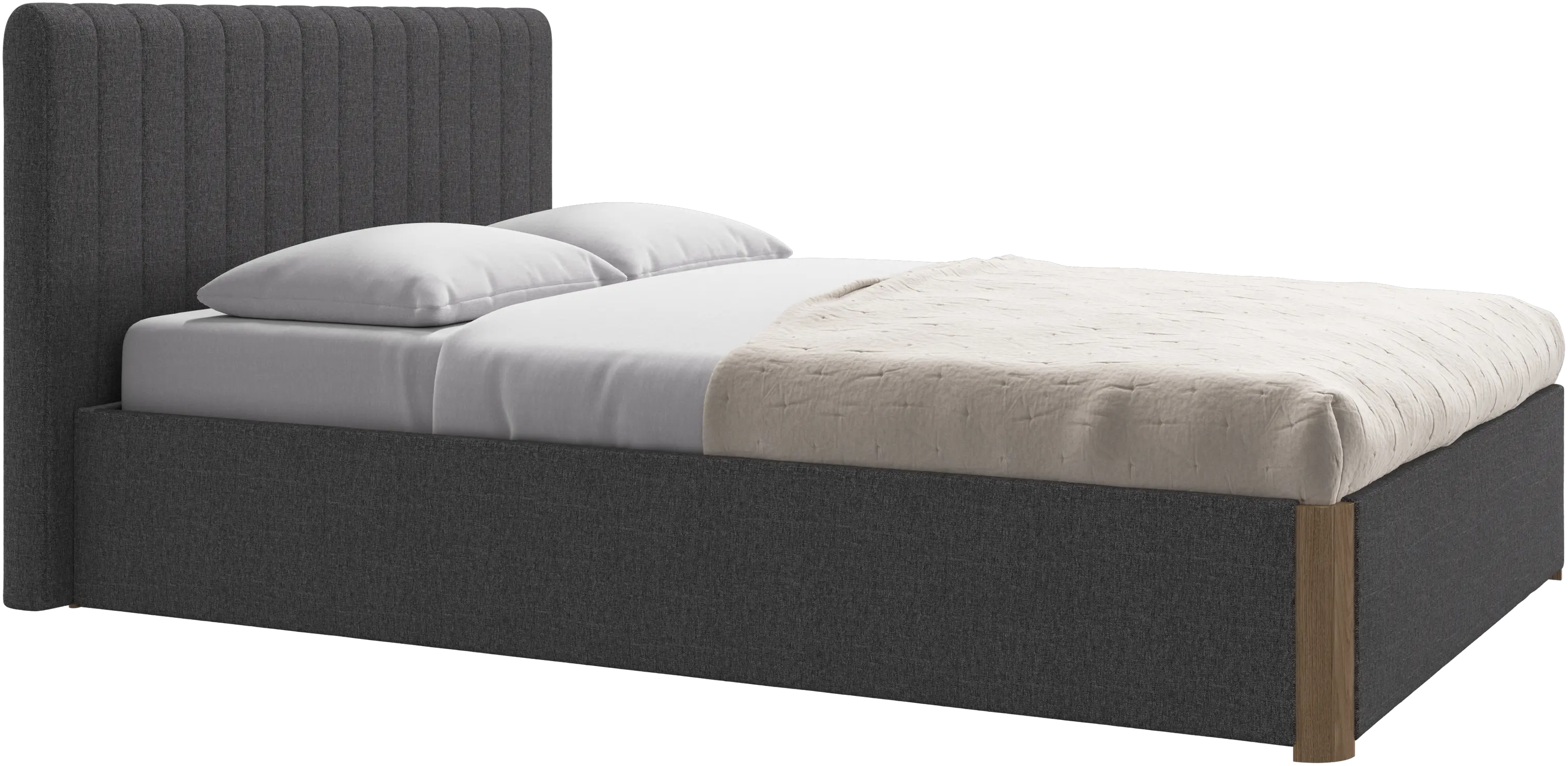 Element cama, cabecero montado en la cama, sin láminas, excl. colchón