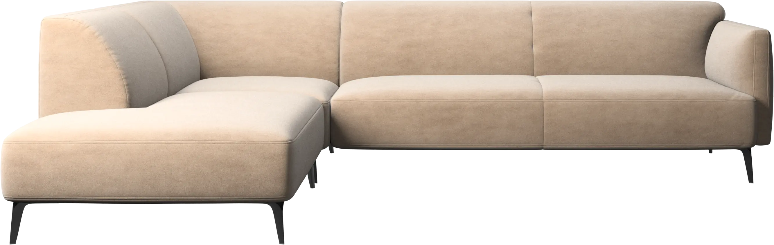 Modena corner sofa with lounging unit