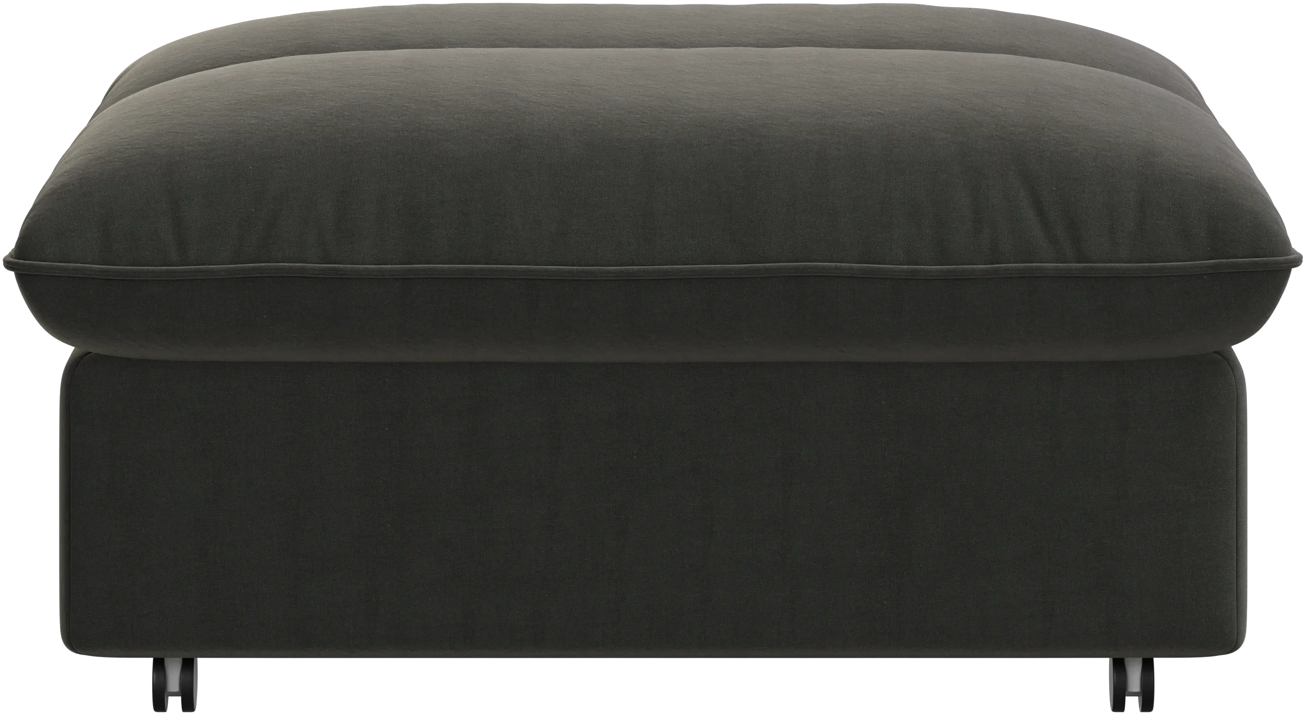 Southampton pouffe on wheels with storage